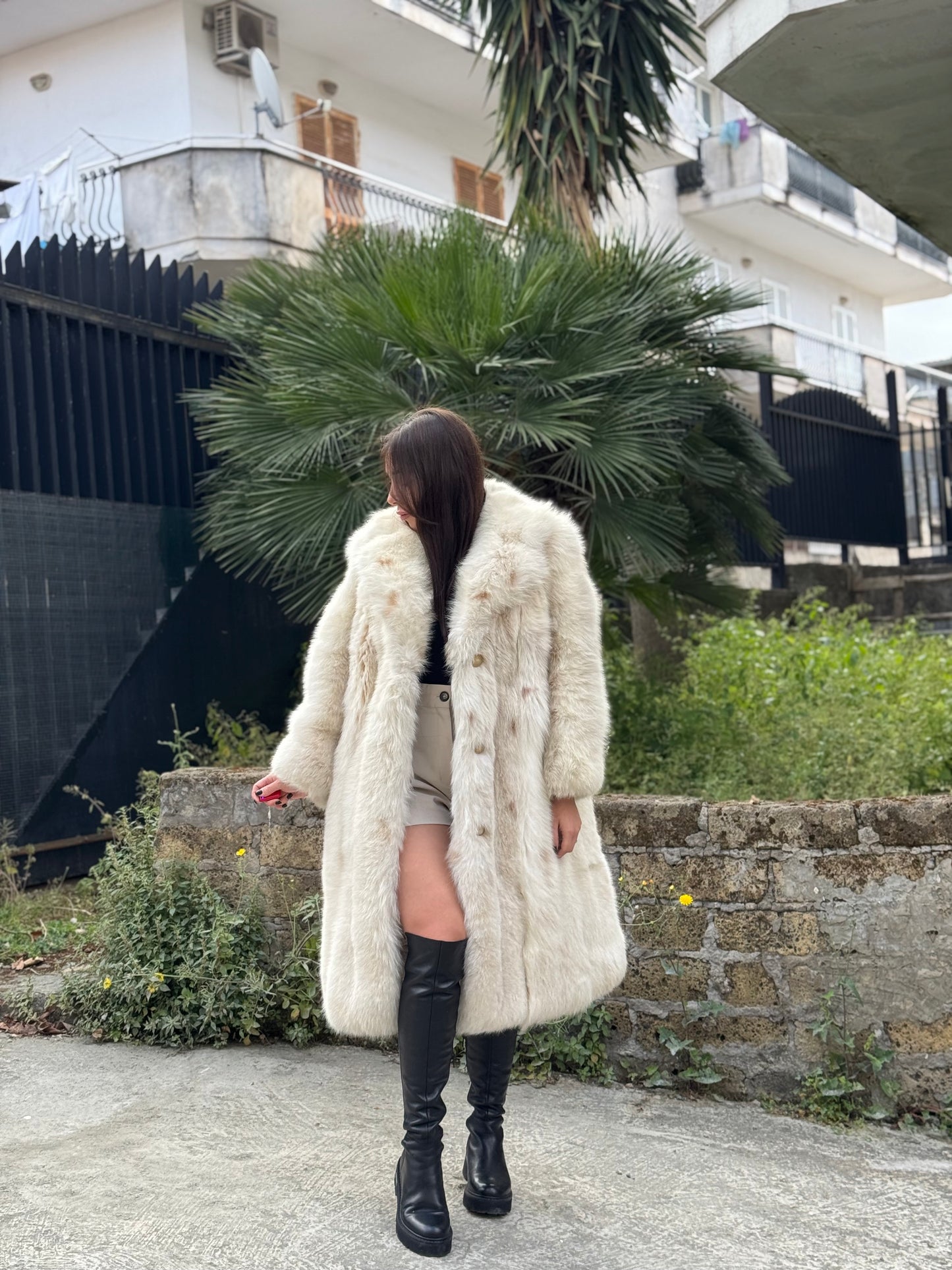 Cappotto in volpe linciata