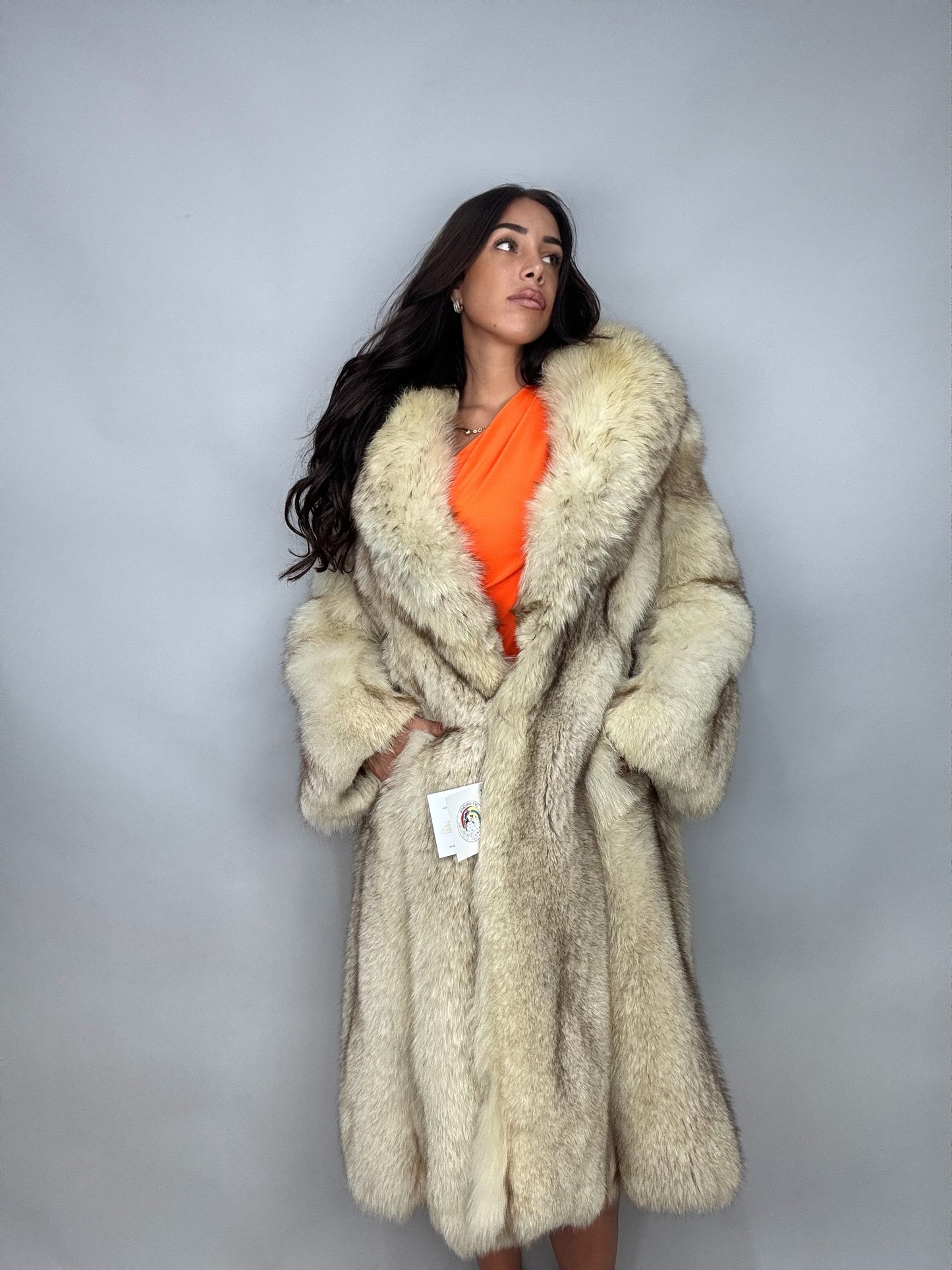 Cappotto in volpe della groenlandia