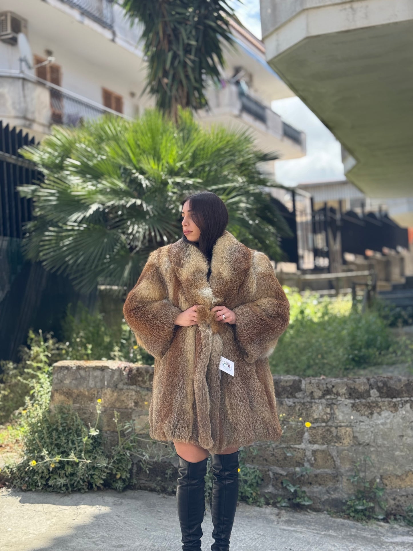Giacca in volpe rossa