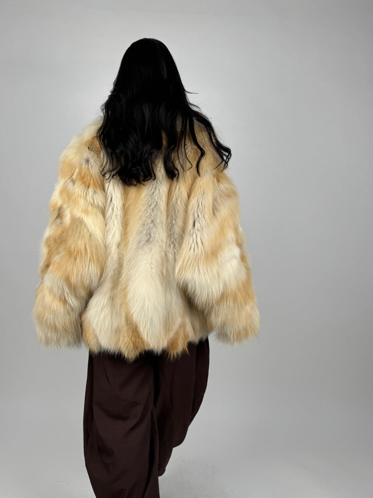 Giacca in volpe golden N251