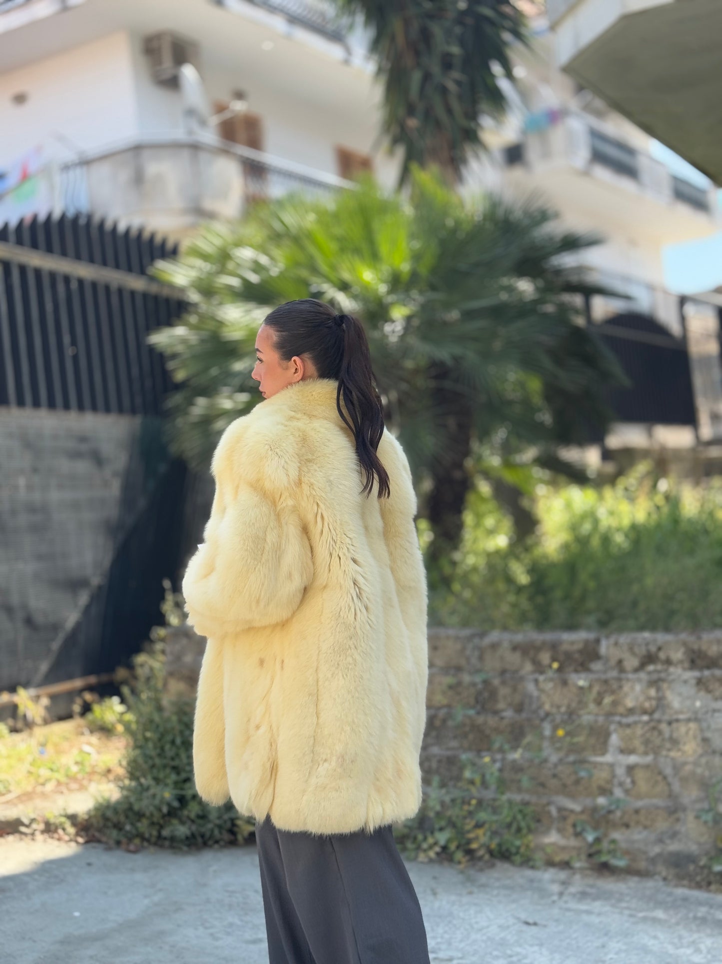 Giacca in volpe linciata