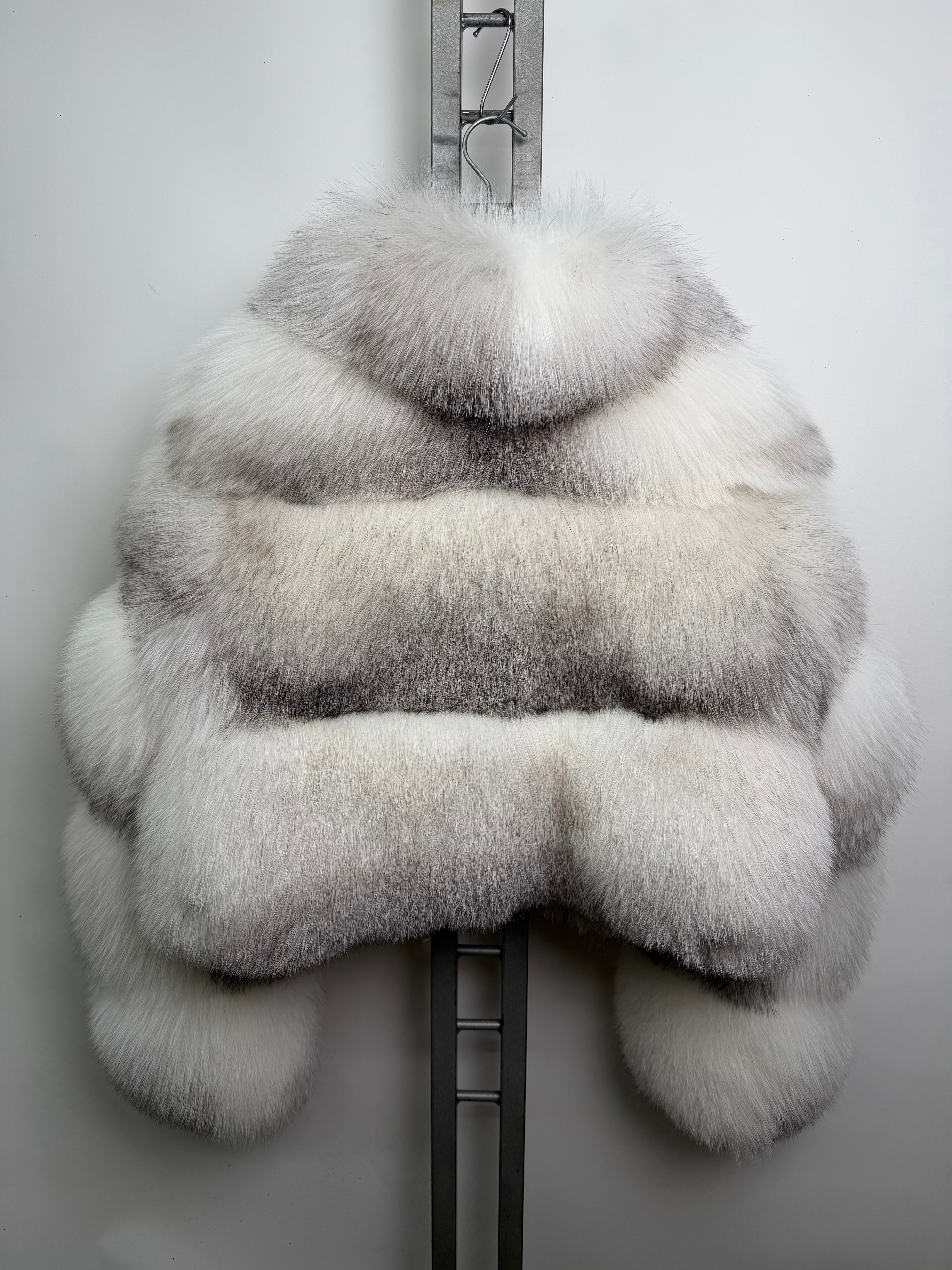 Giacca Chloe in volpe artic frost