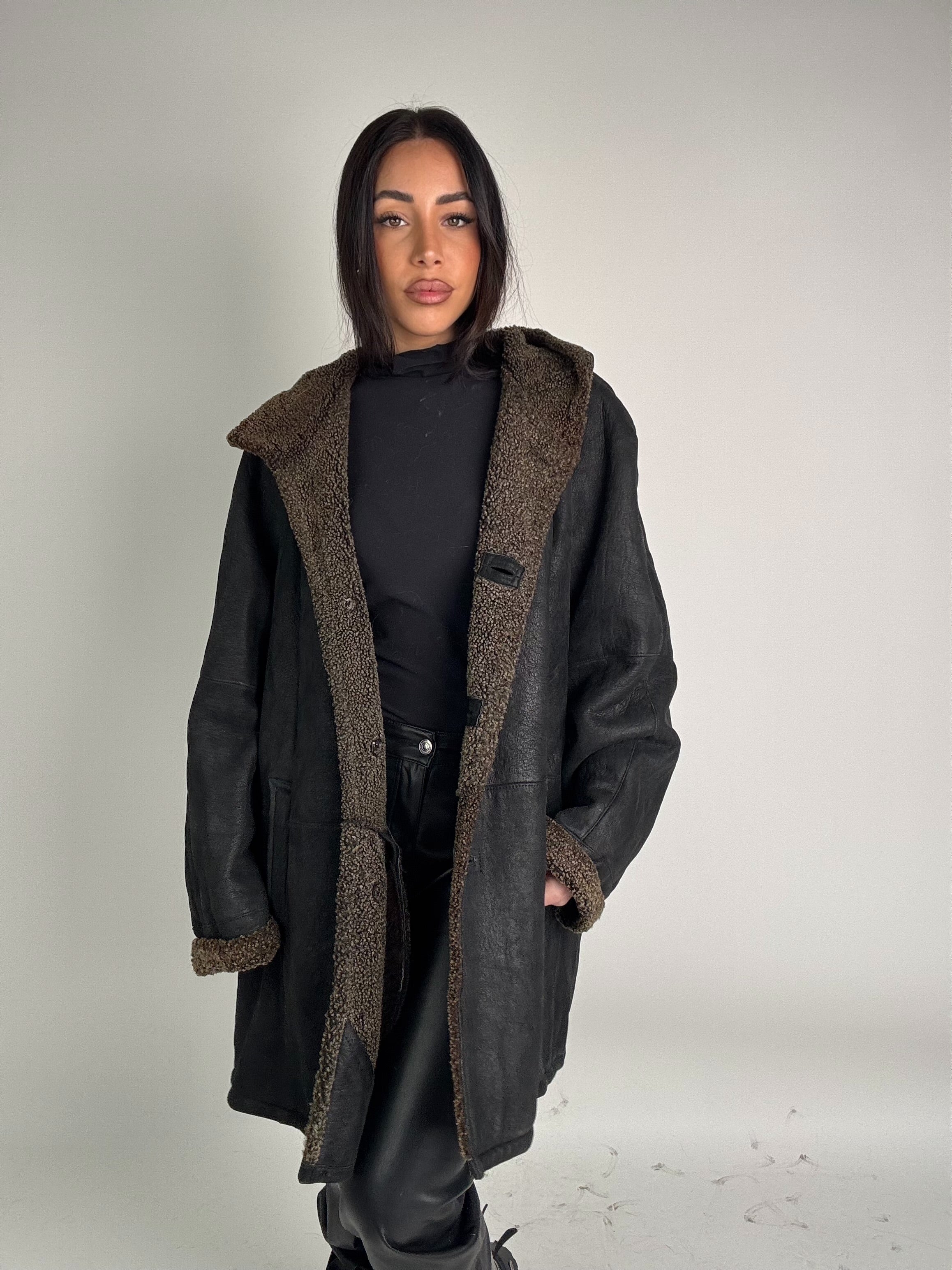 Shearling coat N210