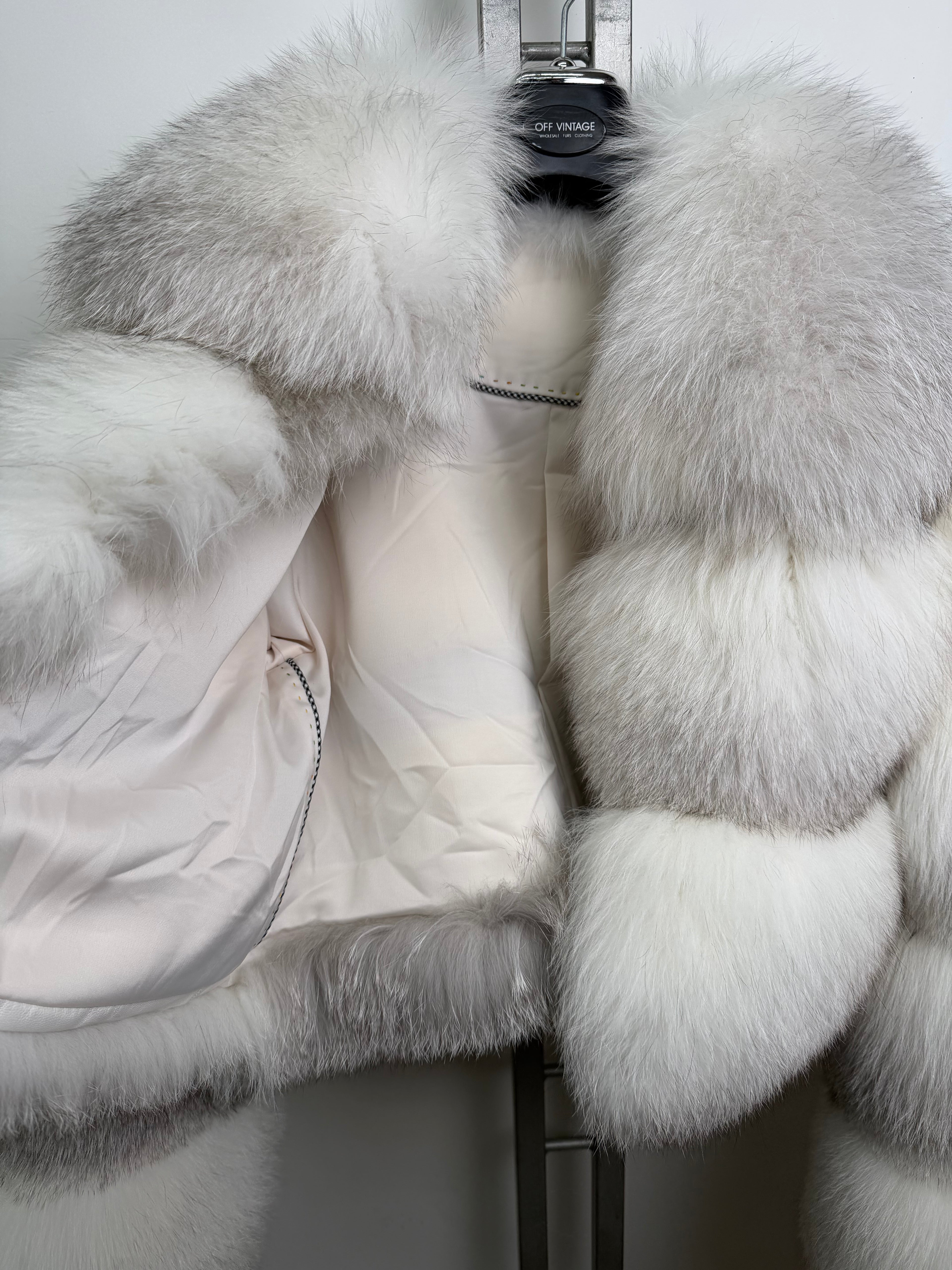Giacca Chloe in volpe artic frost