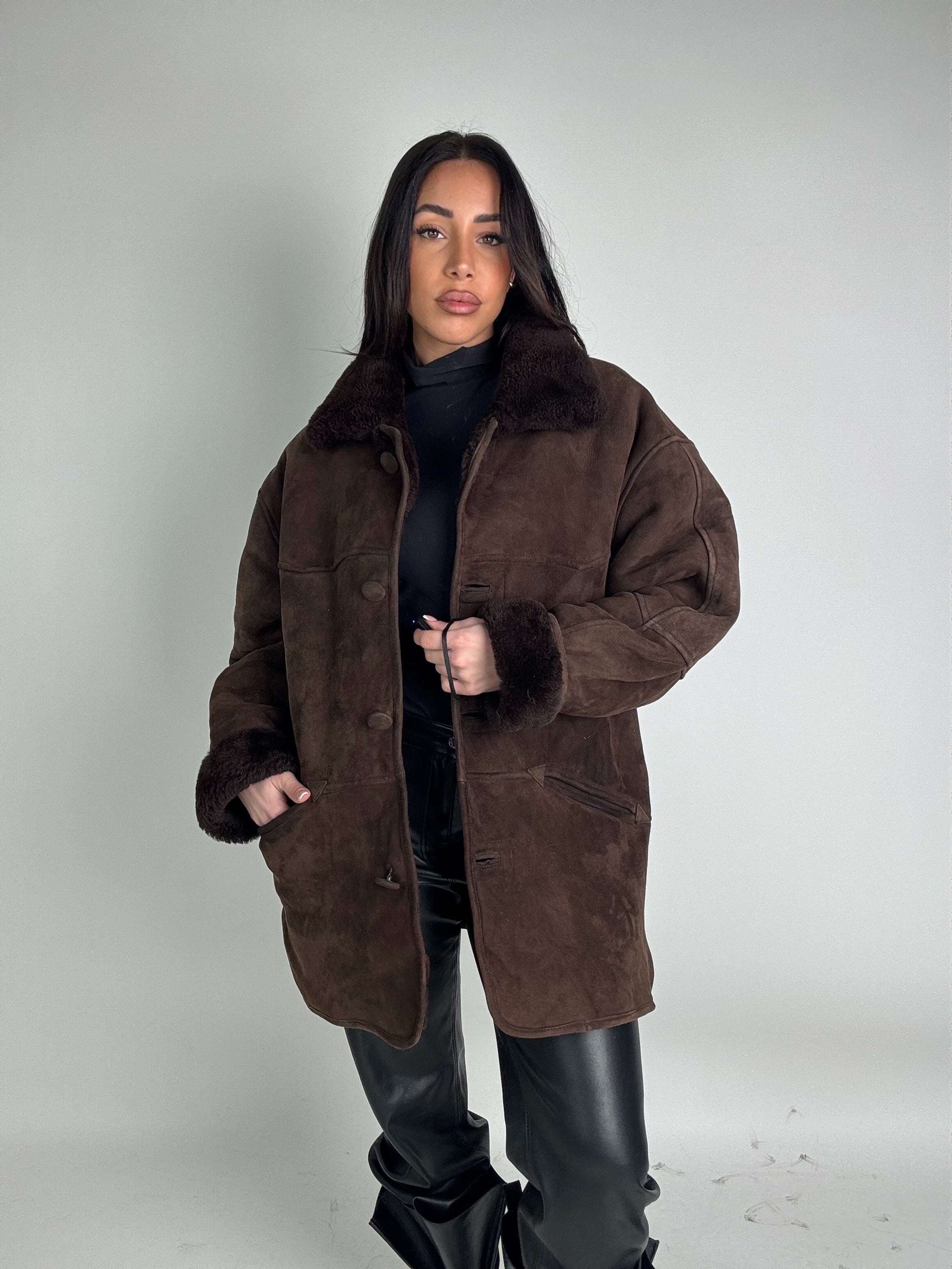 Shearling coat N209