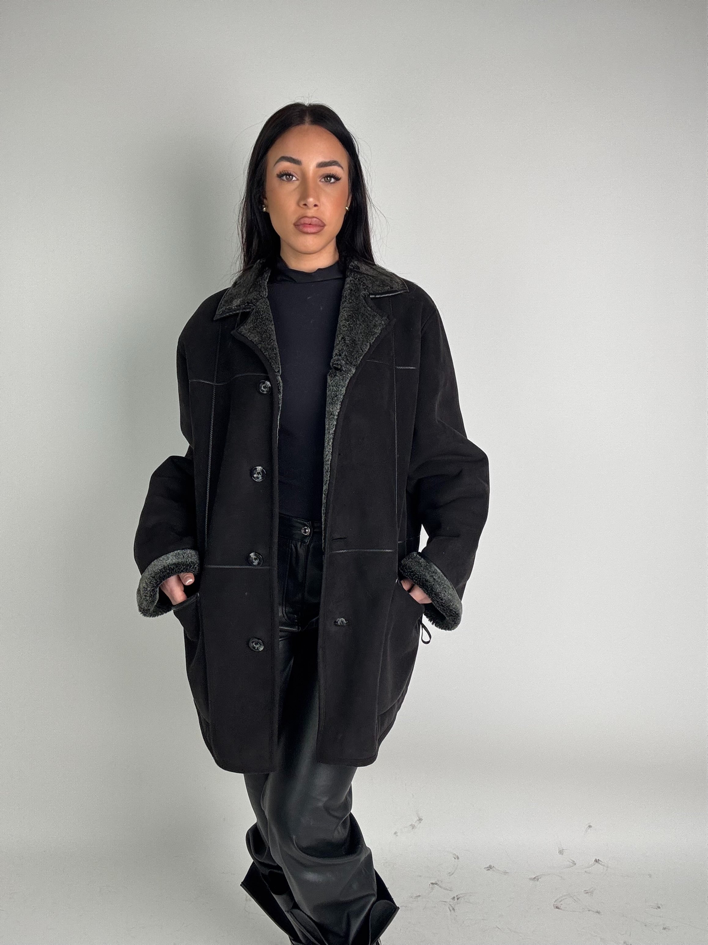 Shearling coat N213