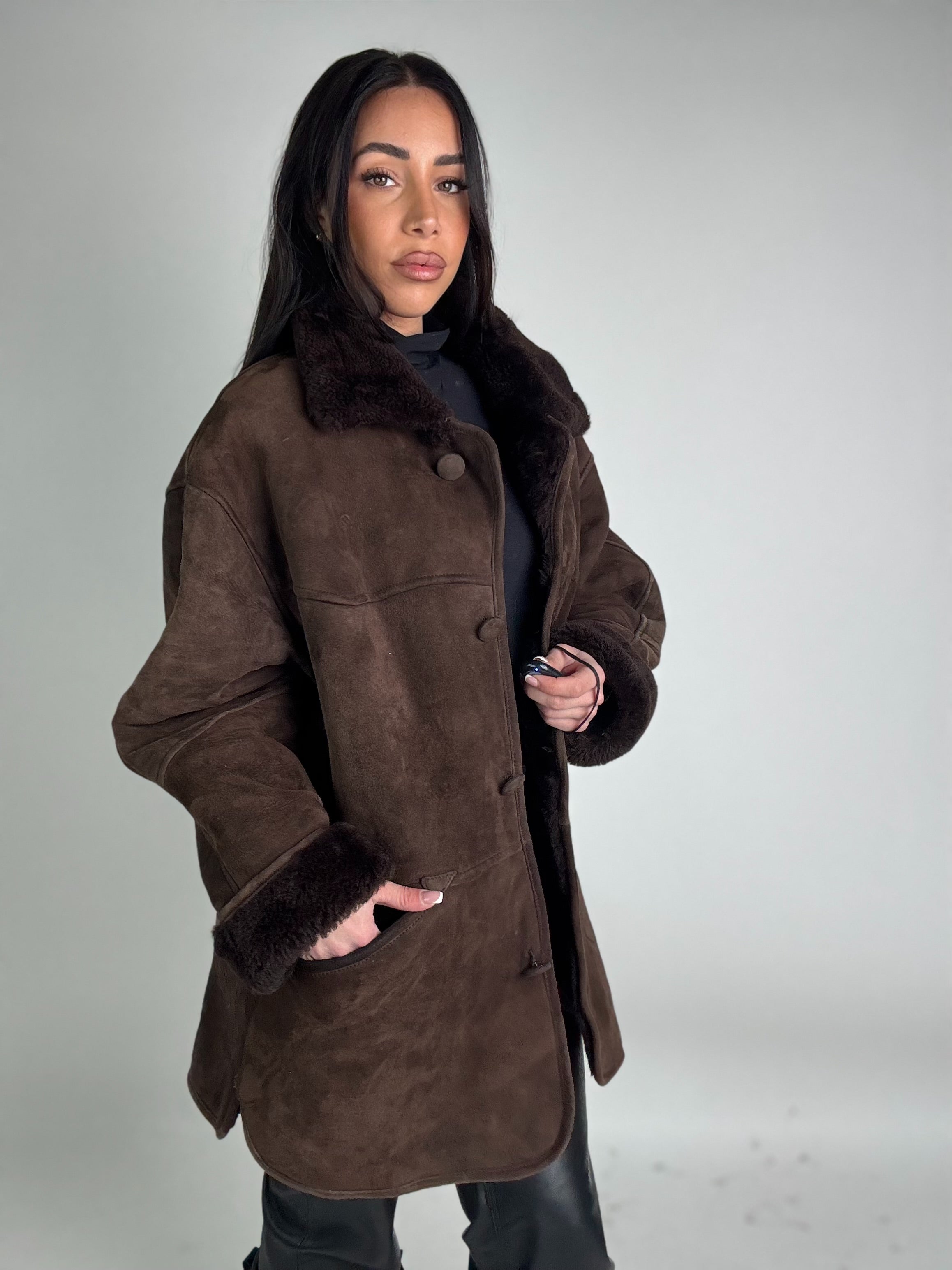 Shearling coat N209