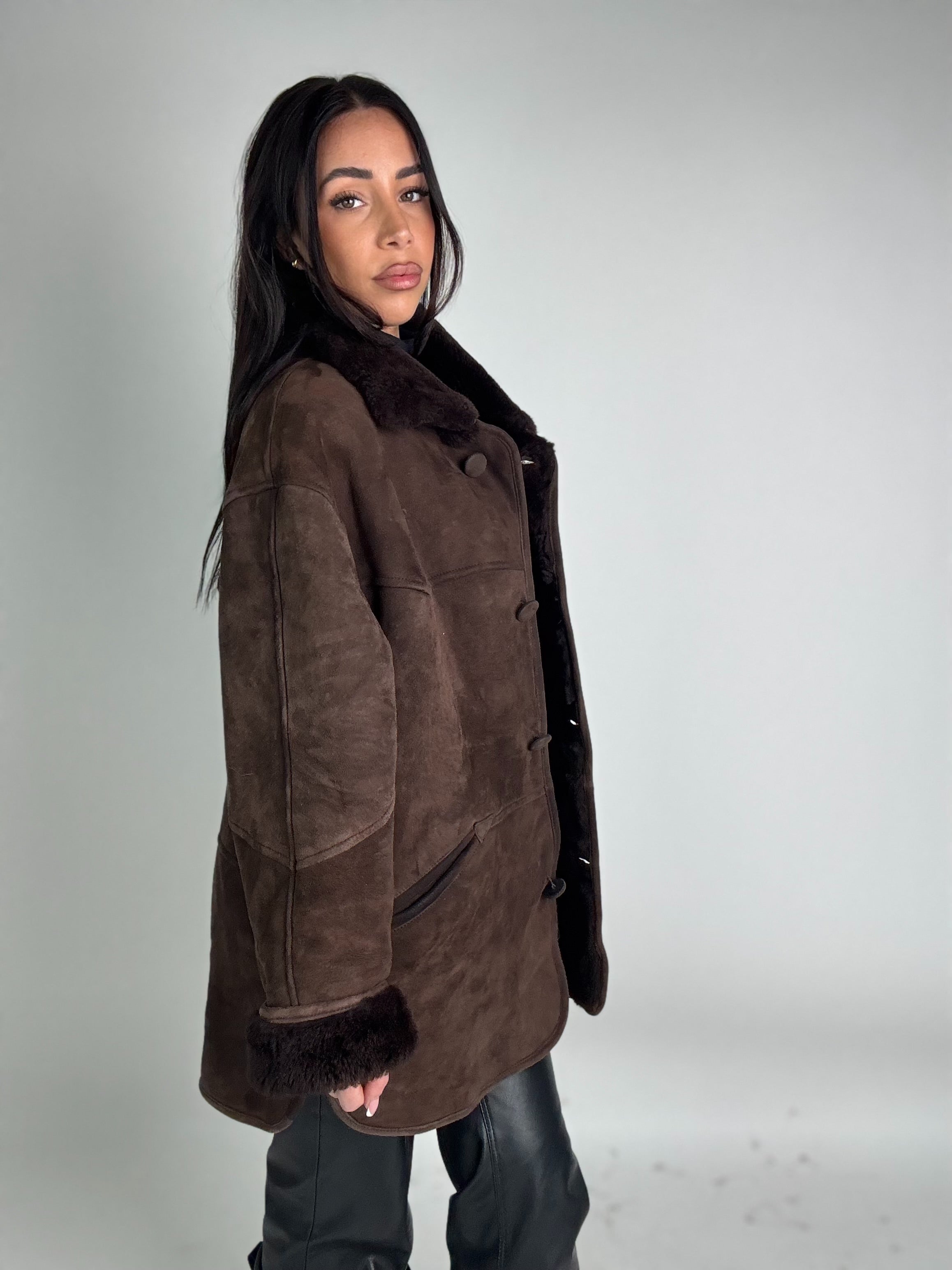 Shearling coat N209