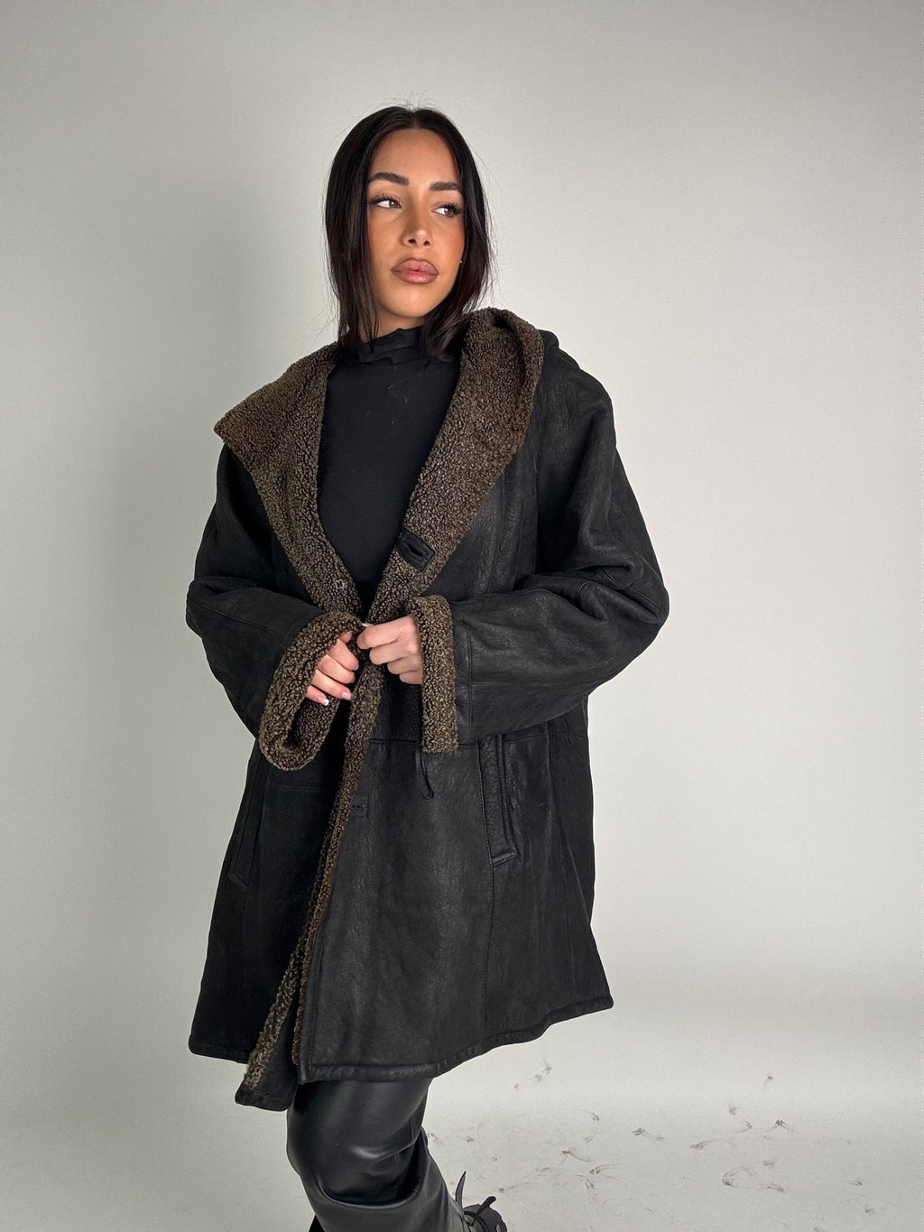 Shearling coat N210