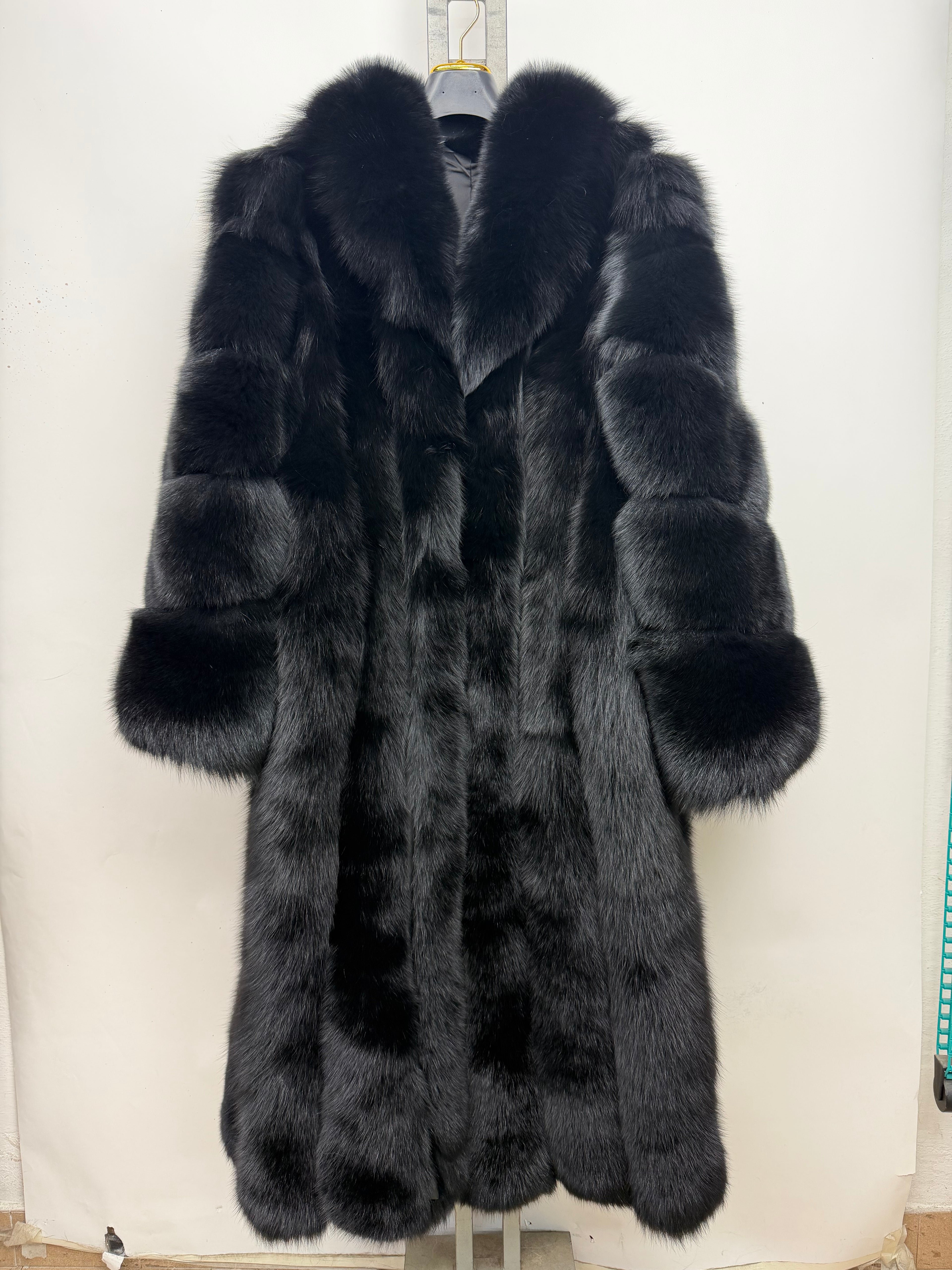Cappotto in volpe Kima nero