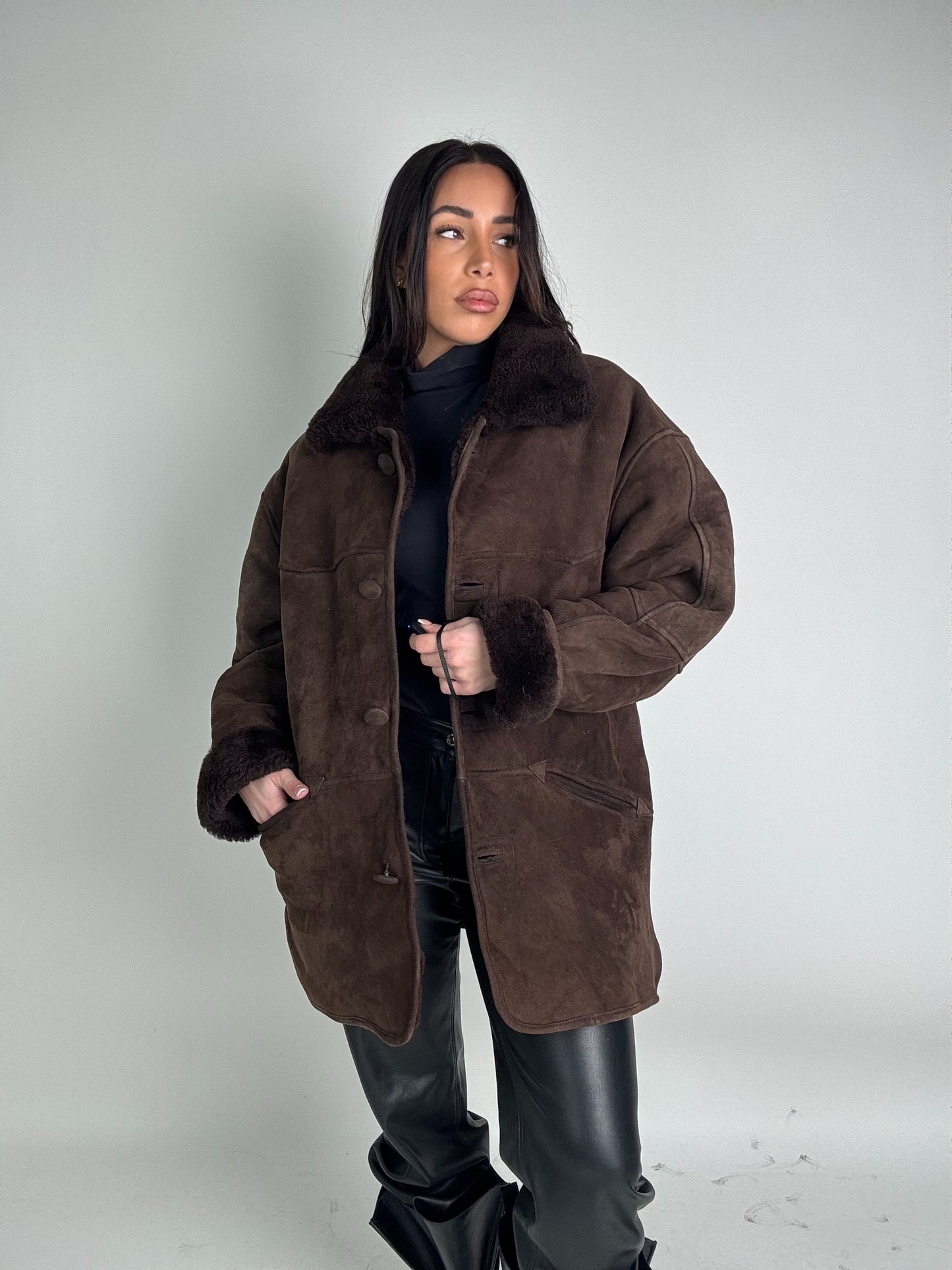 Shearling coat N209