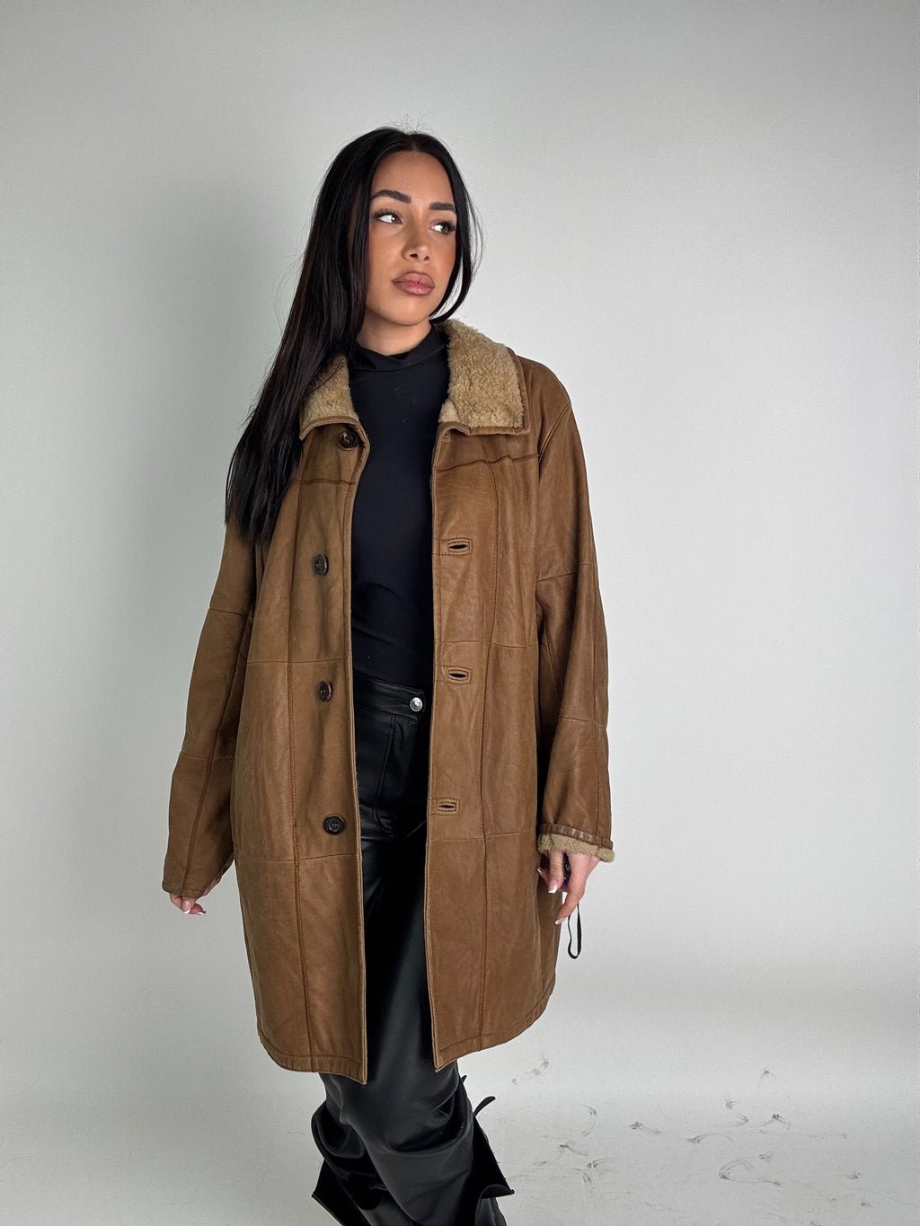 Shearling coat N212