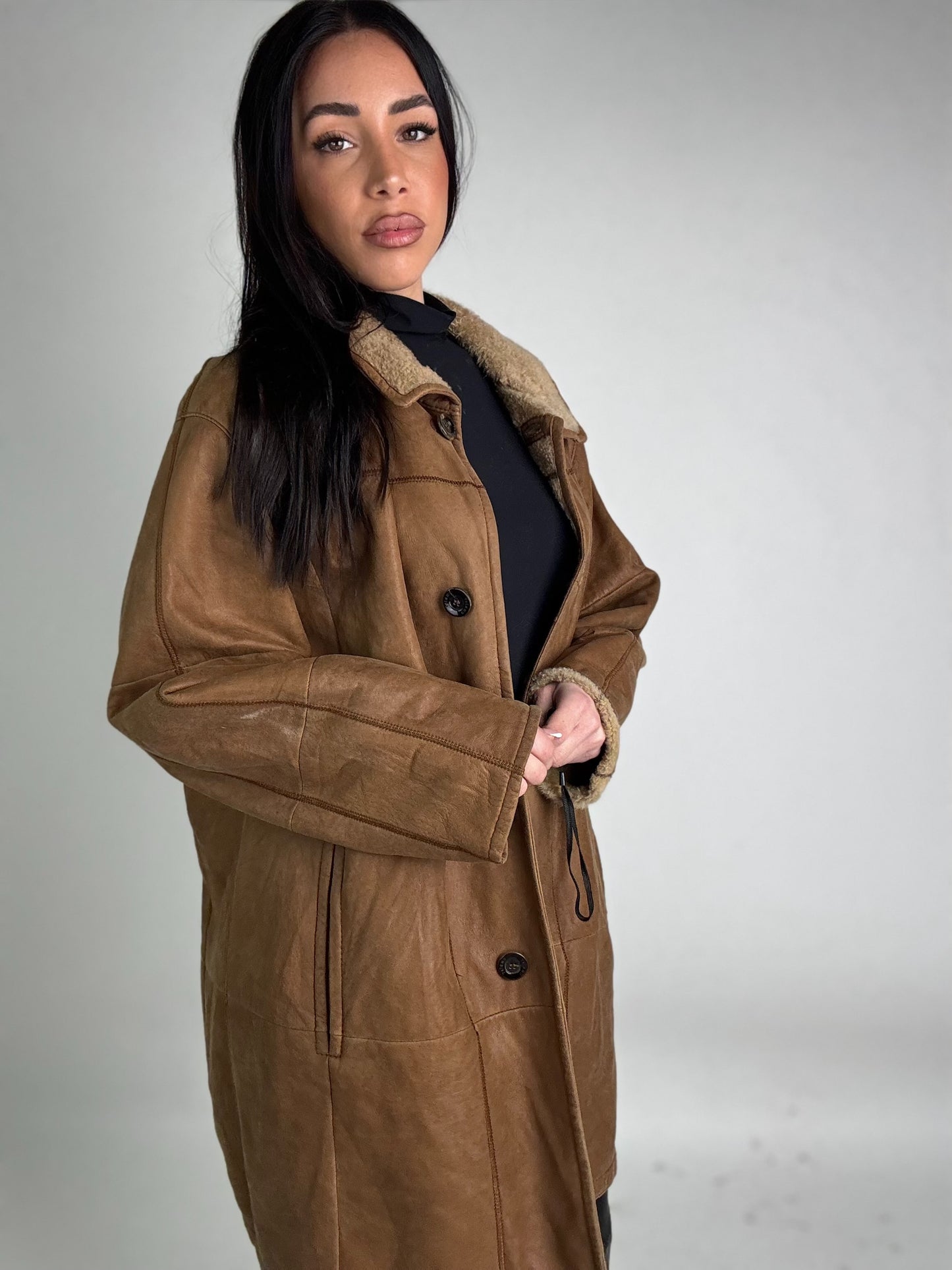 Shearling coat N212
