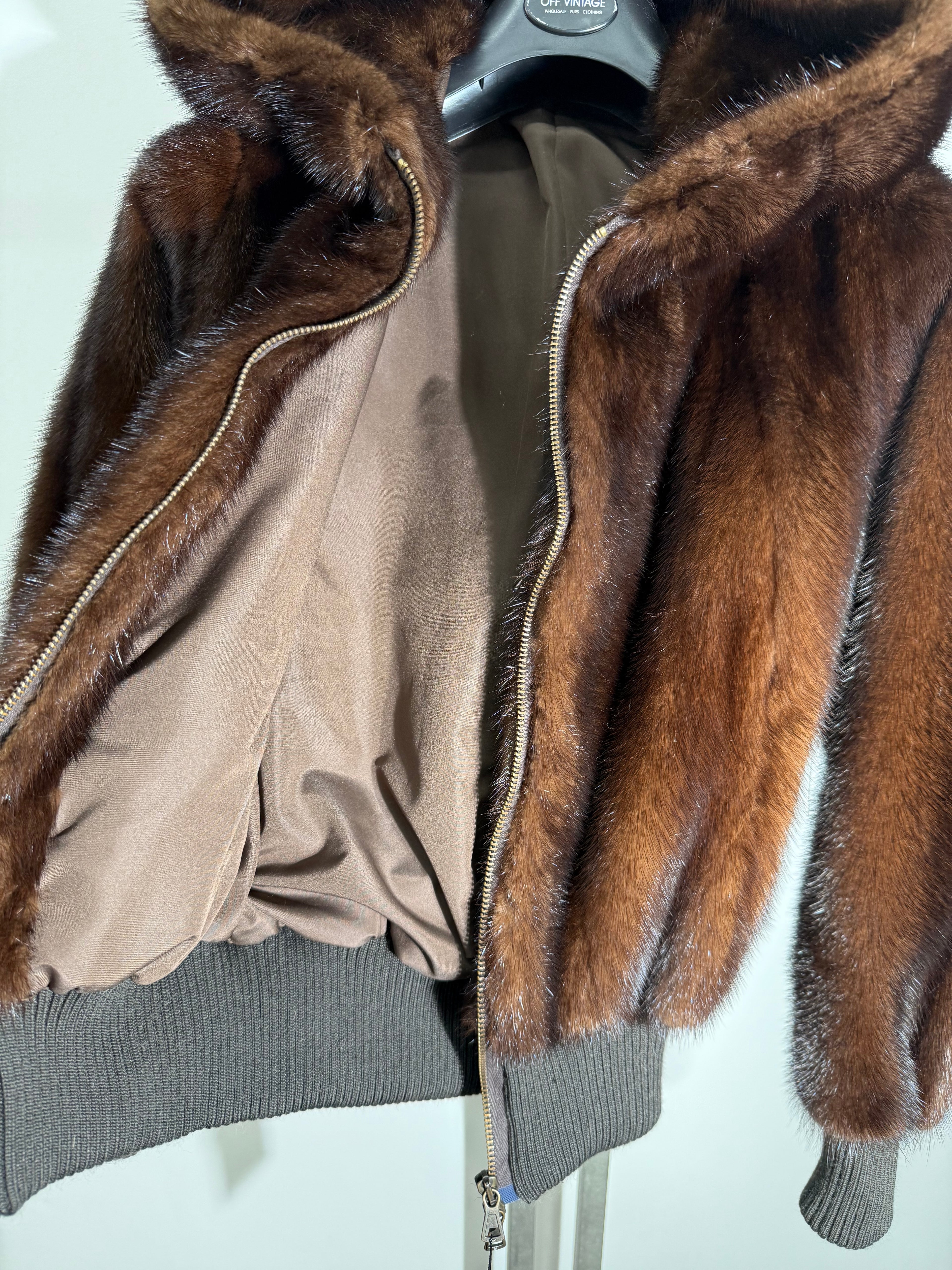 Mink Bomber Jacket