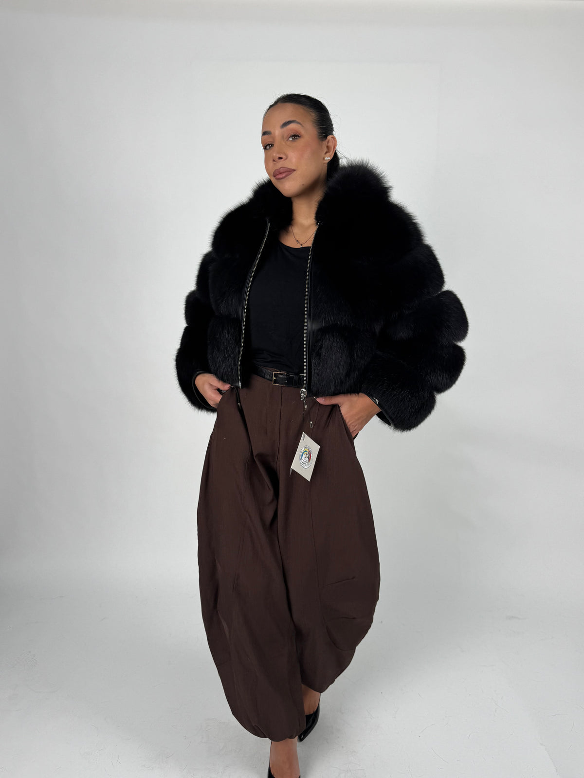 Bomber in volpe black N165