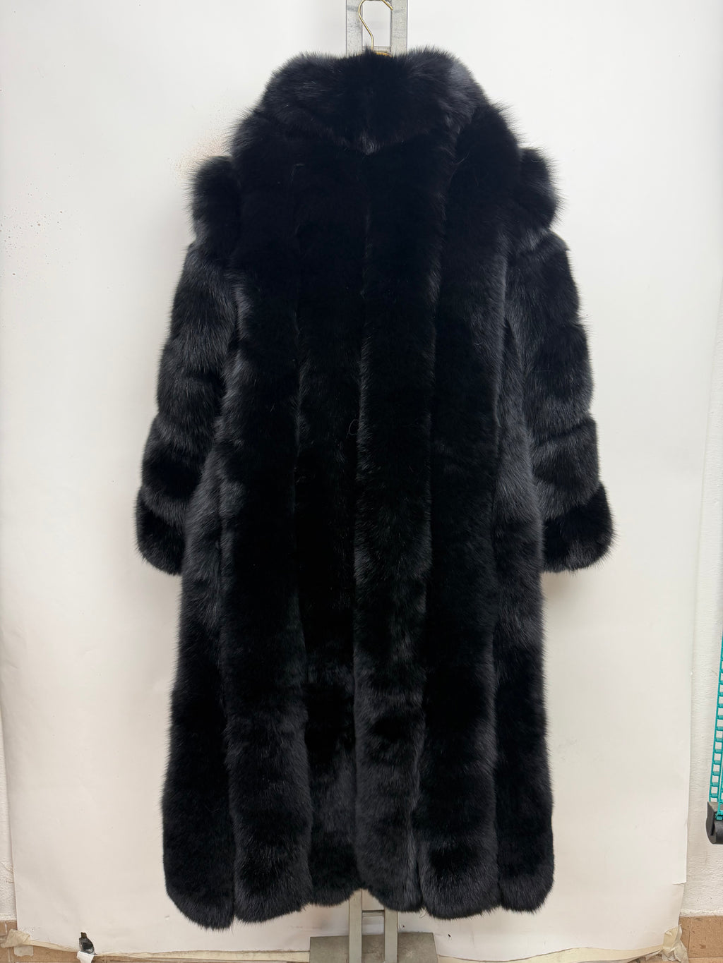 Cappotto in volpe Kima nero