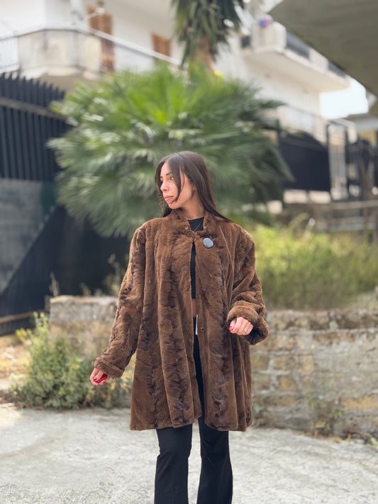 Cappotto in visone rasato