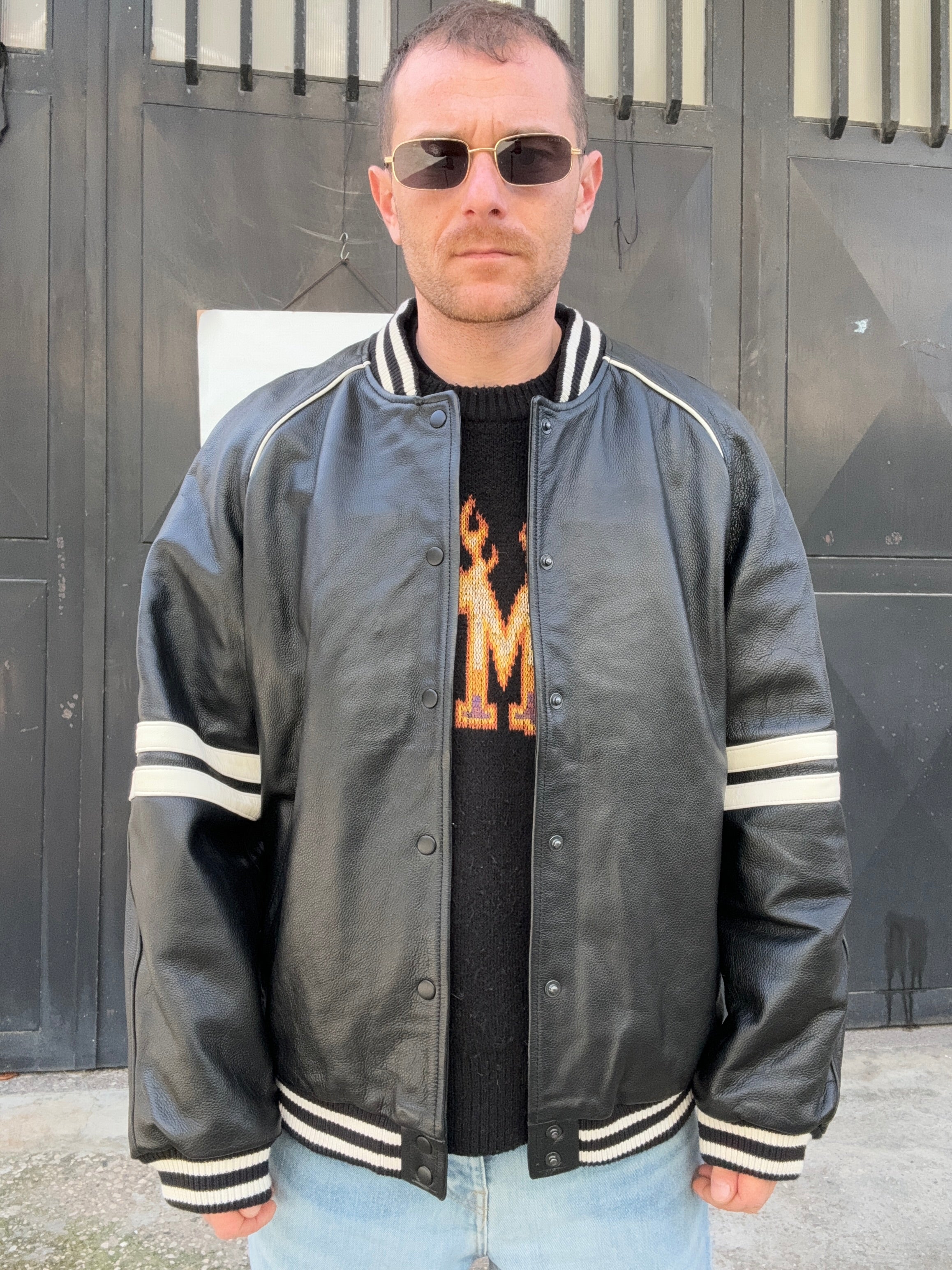Bomber in pelle
