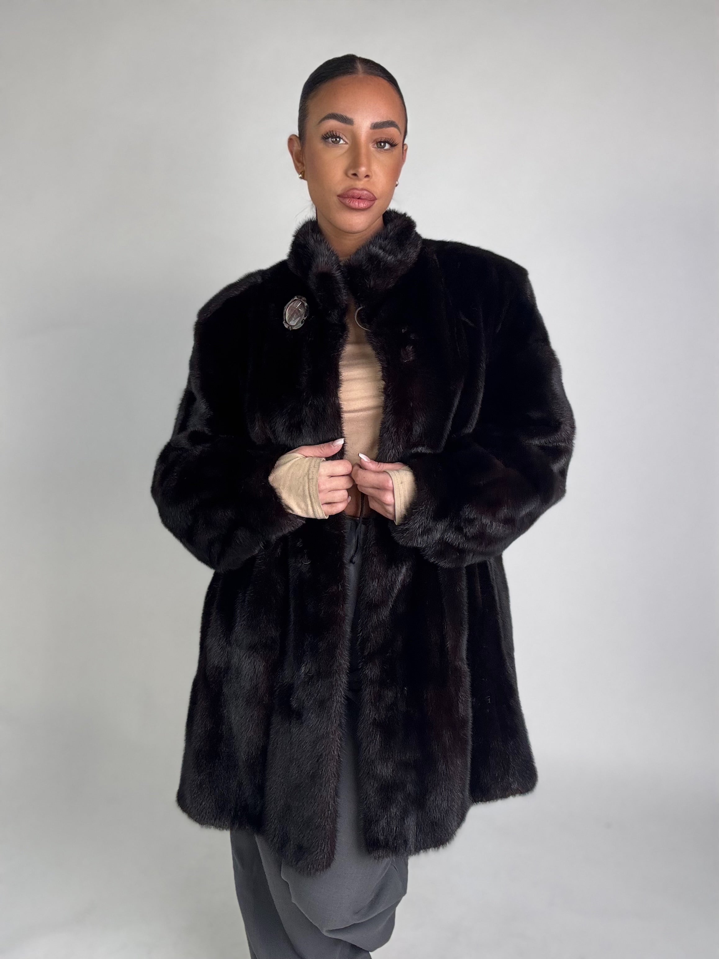 Cappotto in visone N428
