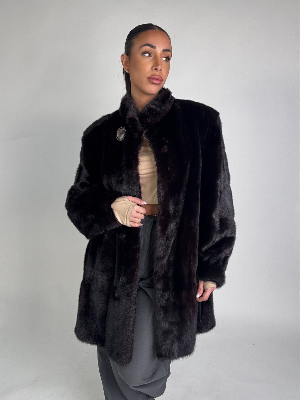 Cappotto in visone N428