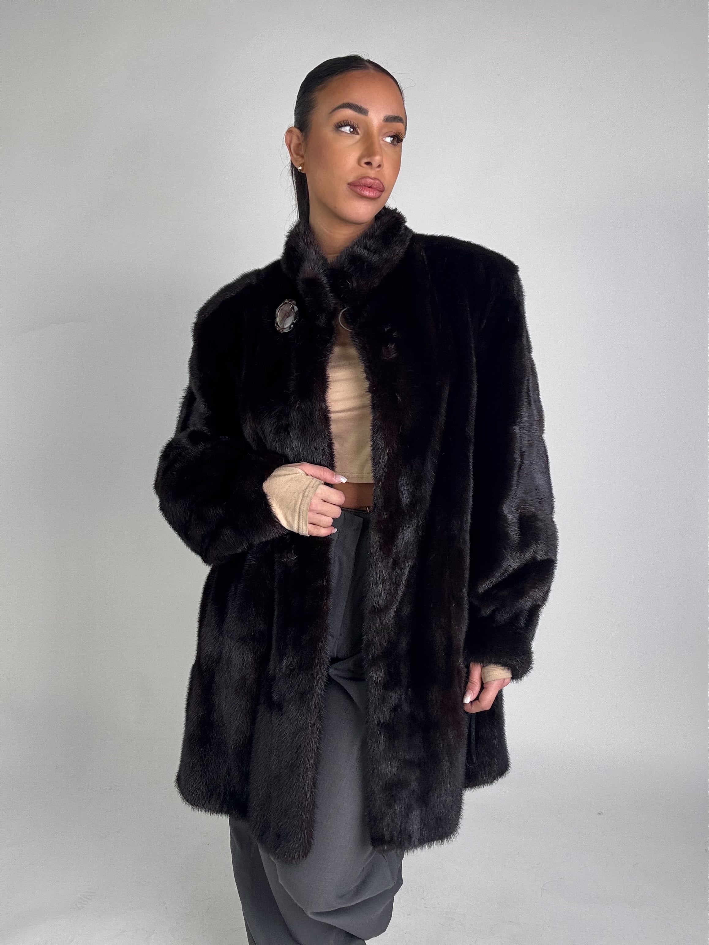 Cappotto in visone N428