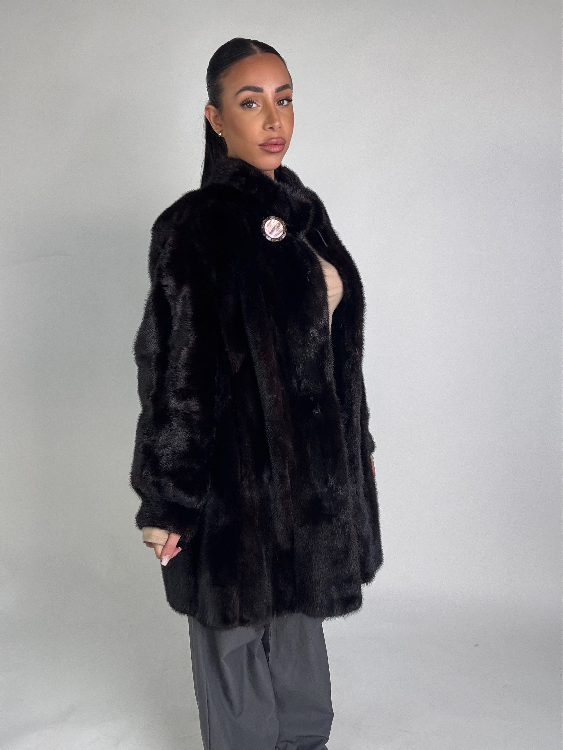 Cappotto in visone N428