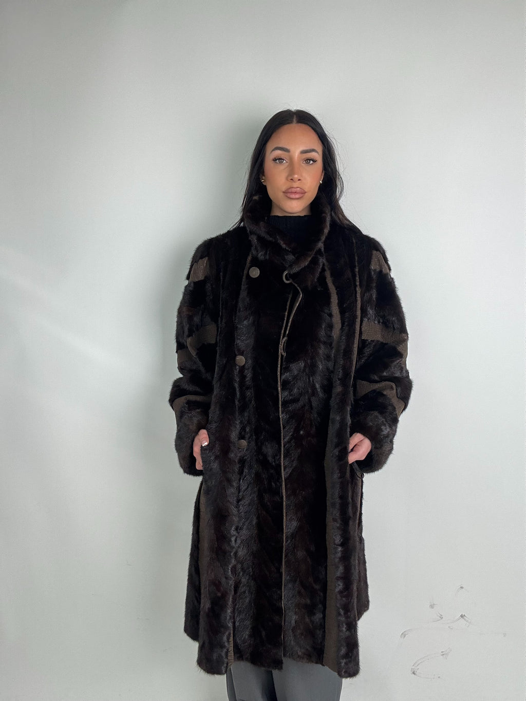 Cappotto in visone N489
