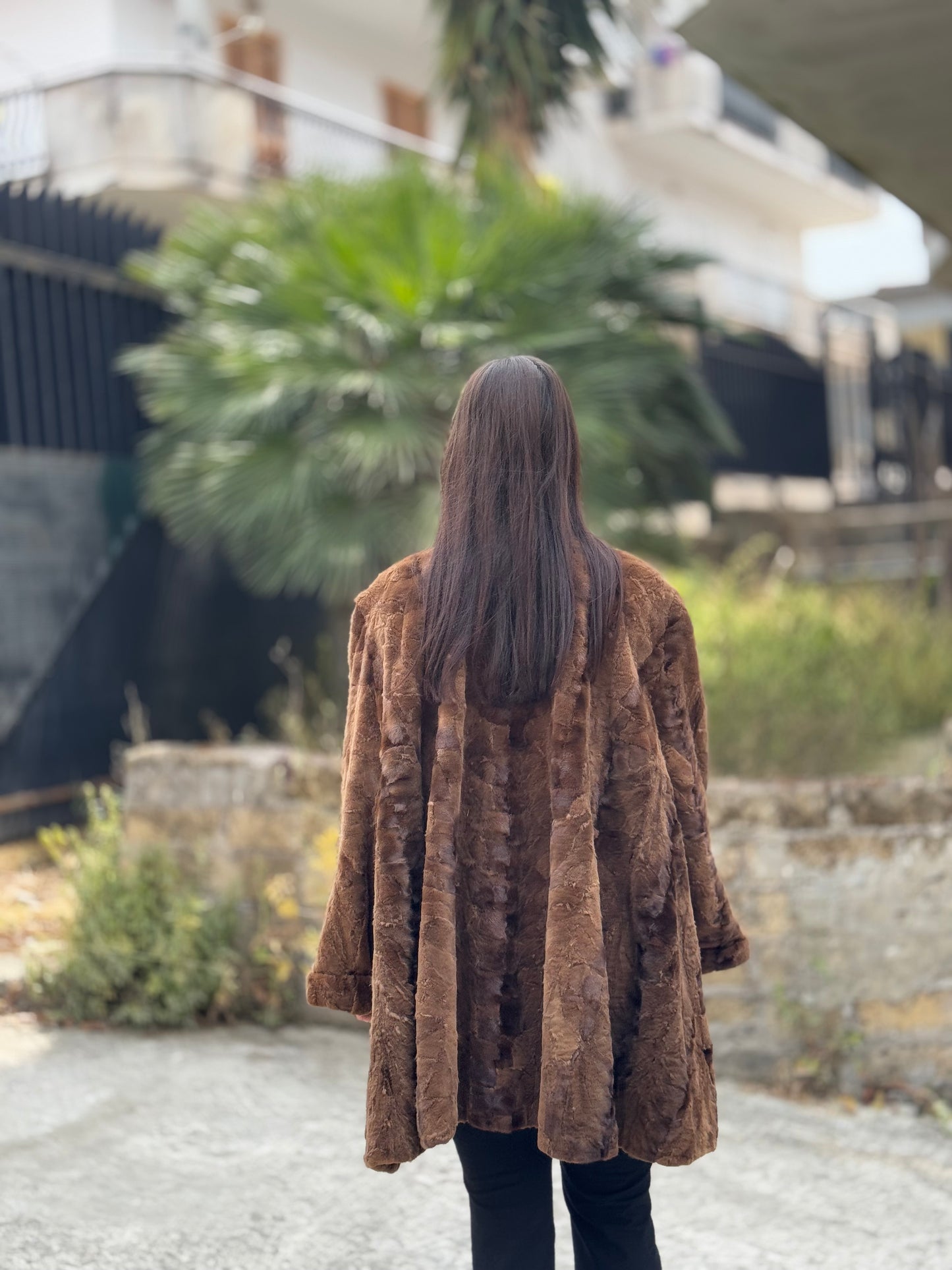 Cappotto in visone rasato