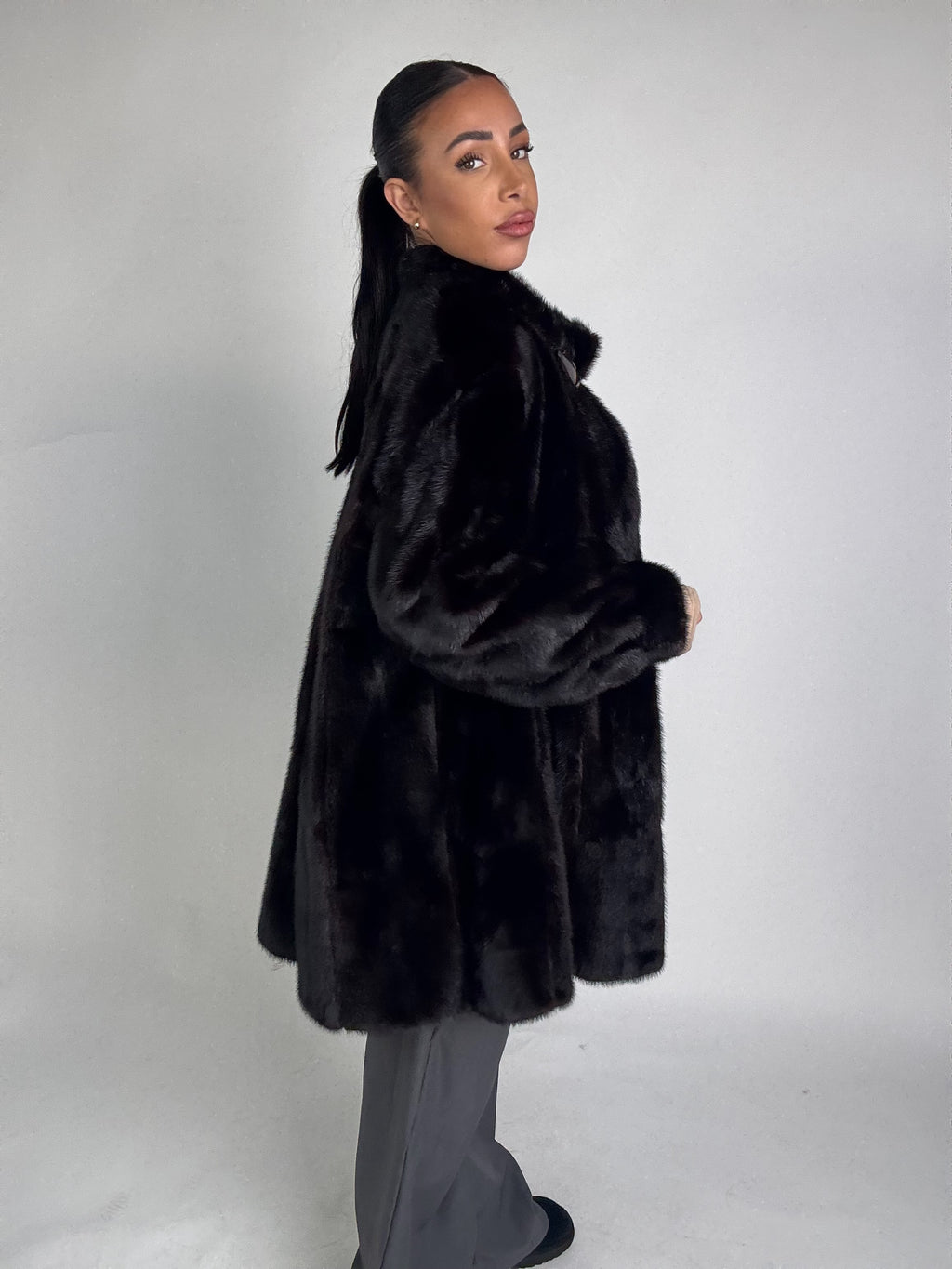 Cappotto in visone N428
