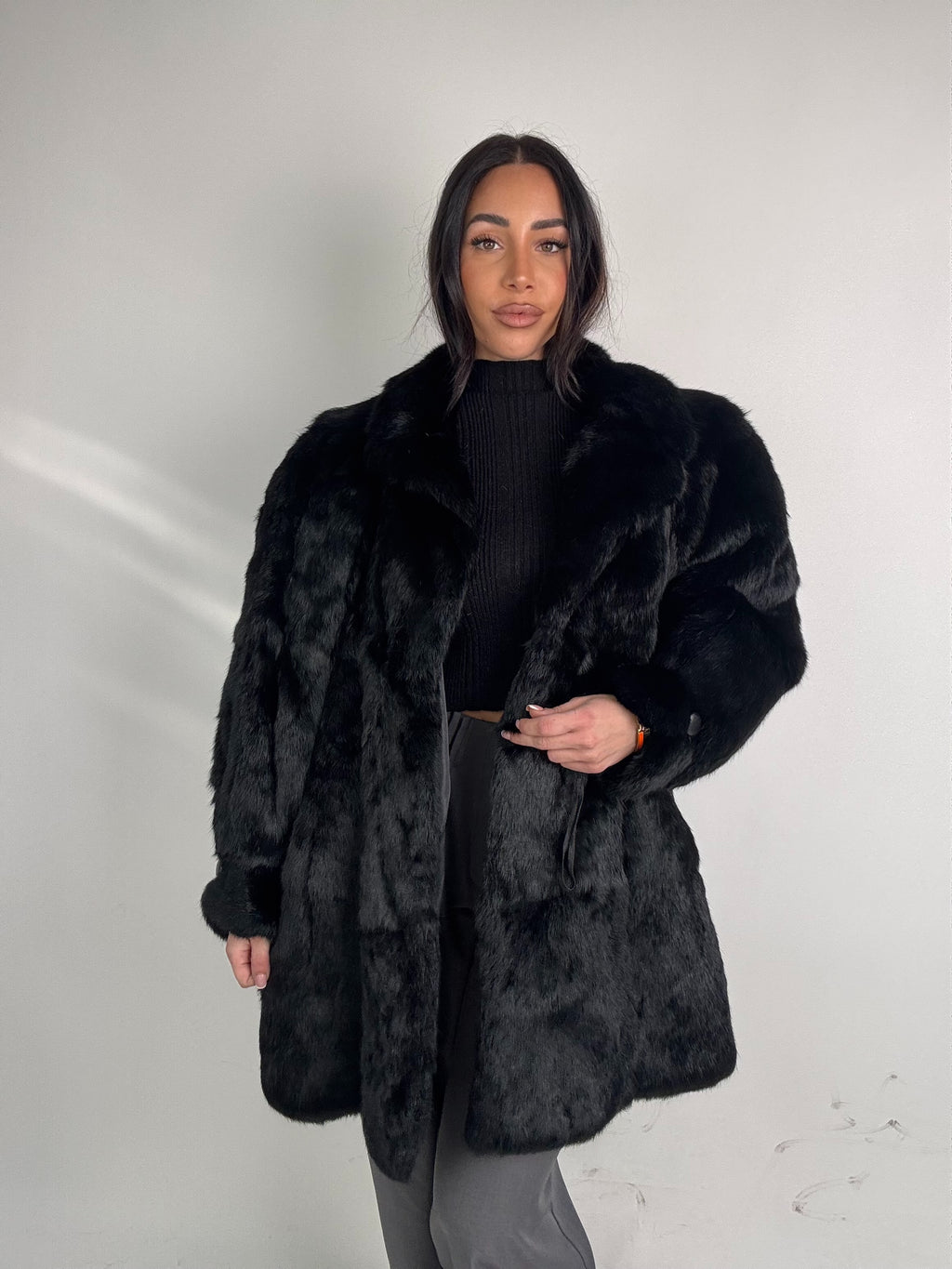 Mink Bomber Jacket