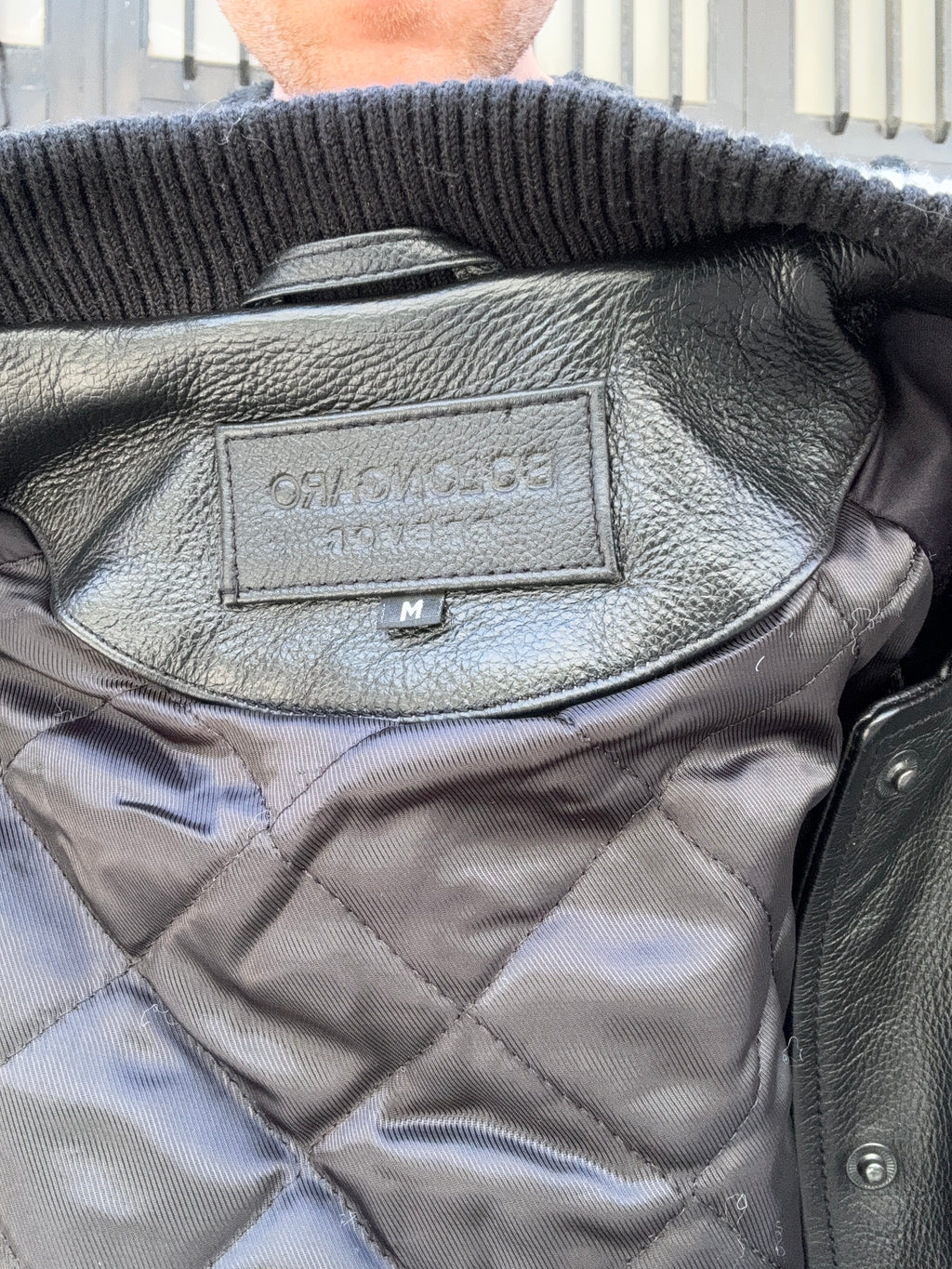 Leather Bomber Jacket
