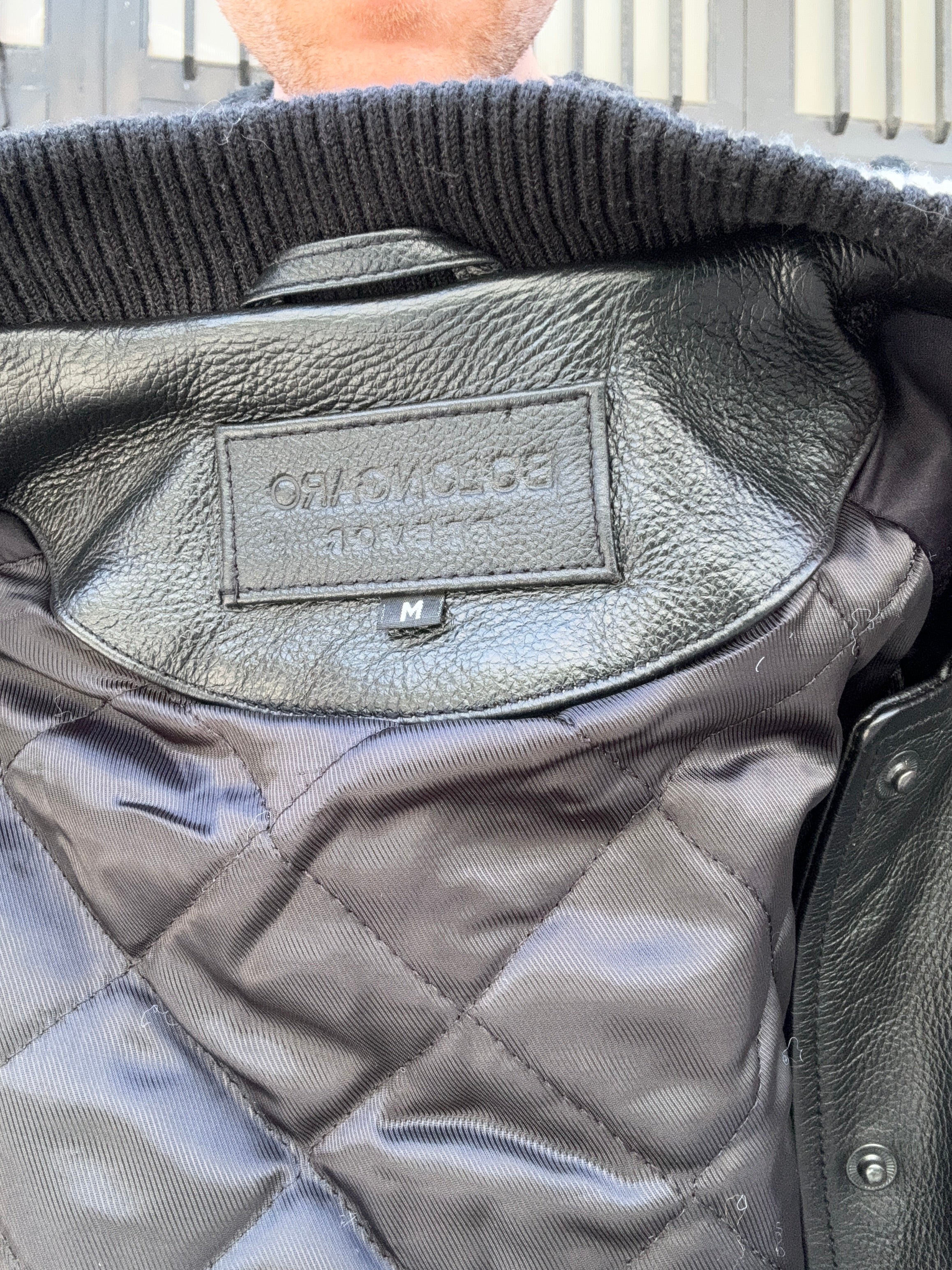 Bomber in pelle