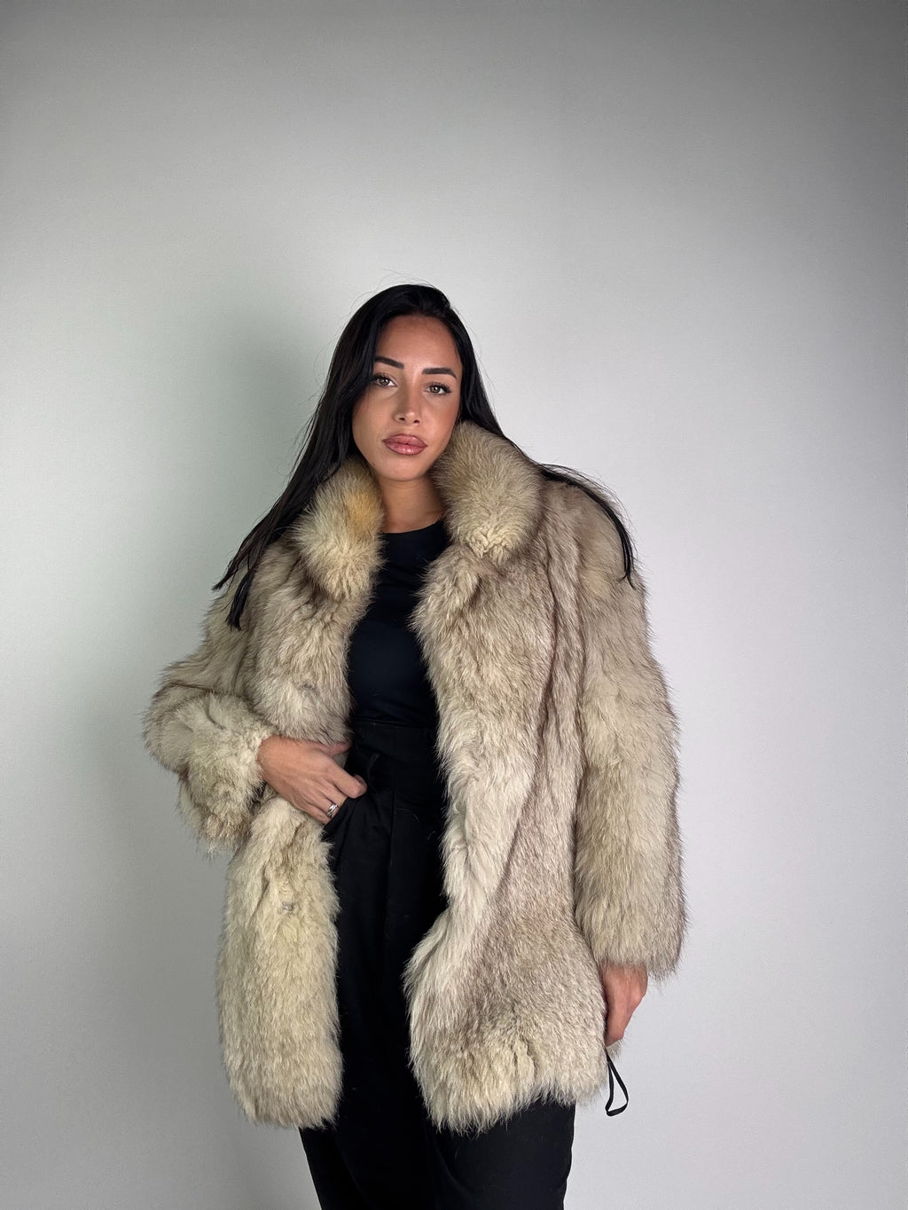 Giacca in volpe della groenlandia N944