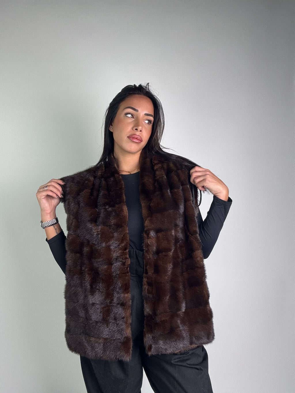 Smanicato in visone N208