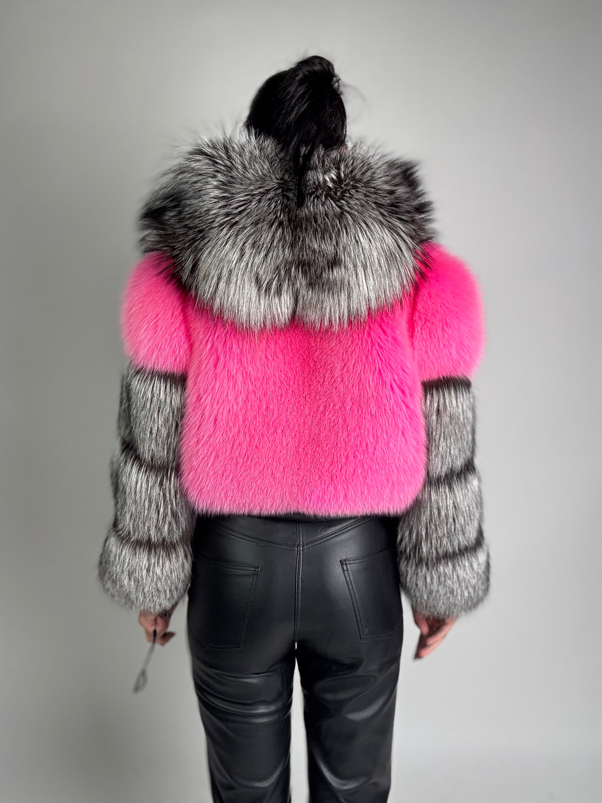 Bomber in volpe argentata Daisy