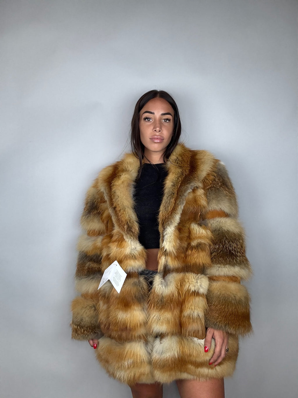 Giacca in volpe rossa