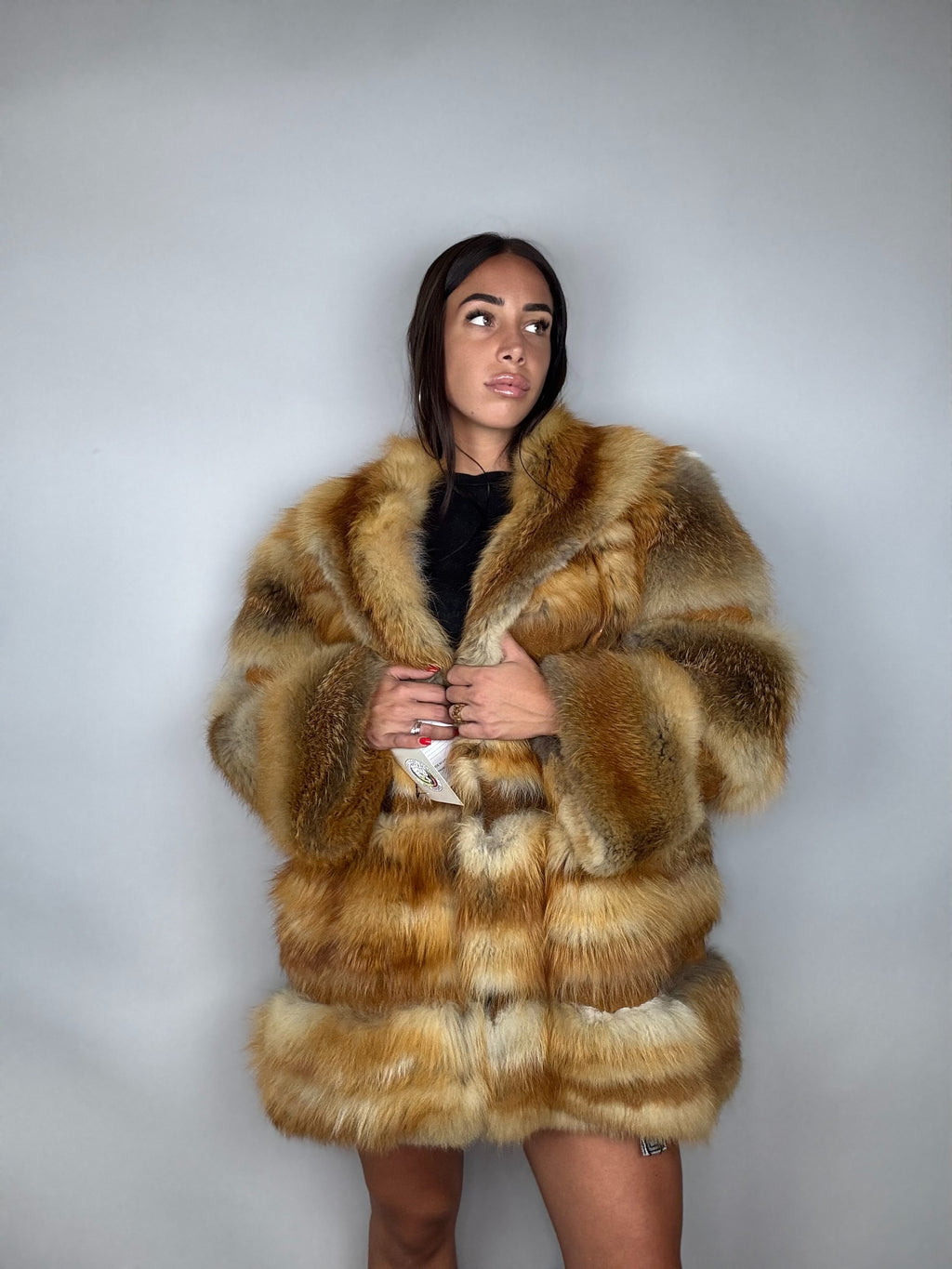 Giacca in volpe rossa