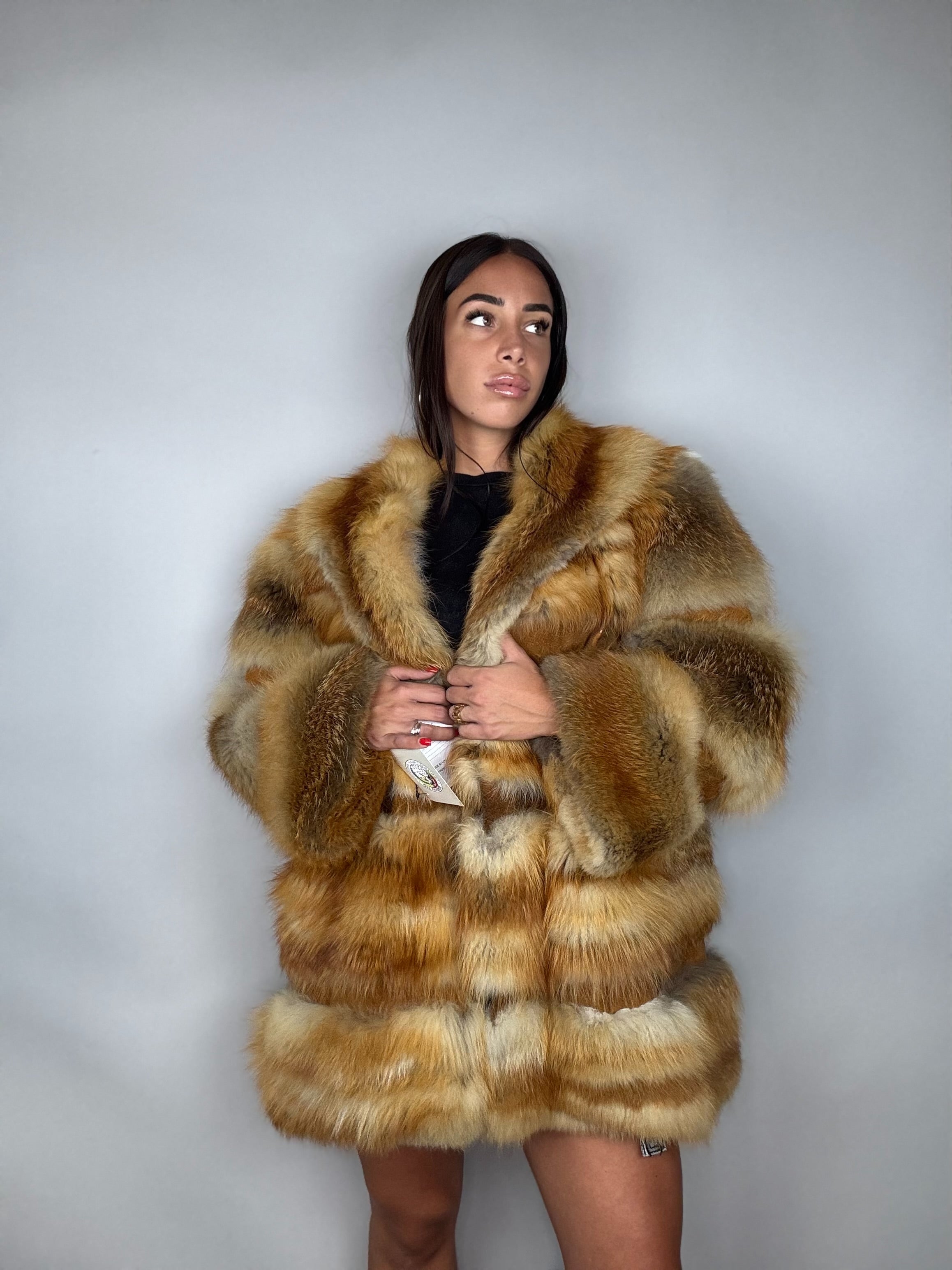 Giacca in volpe rossa