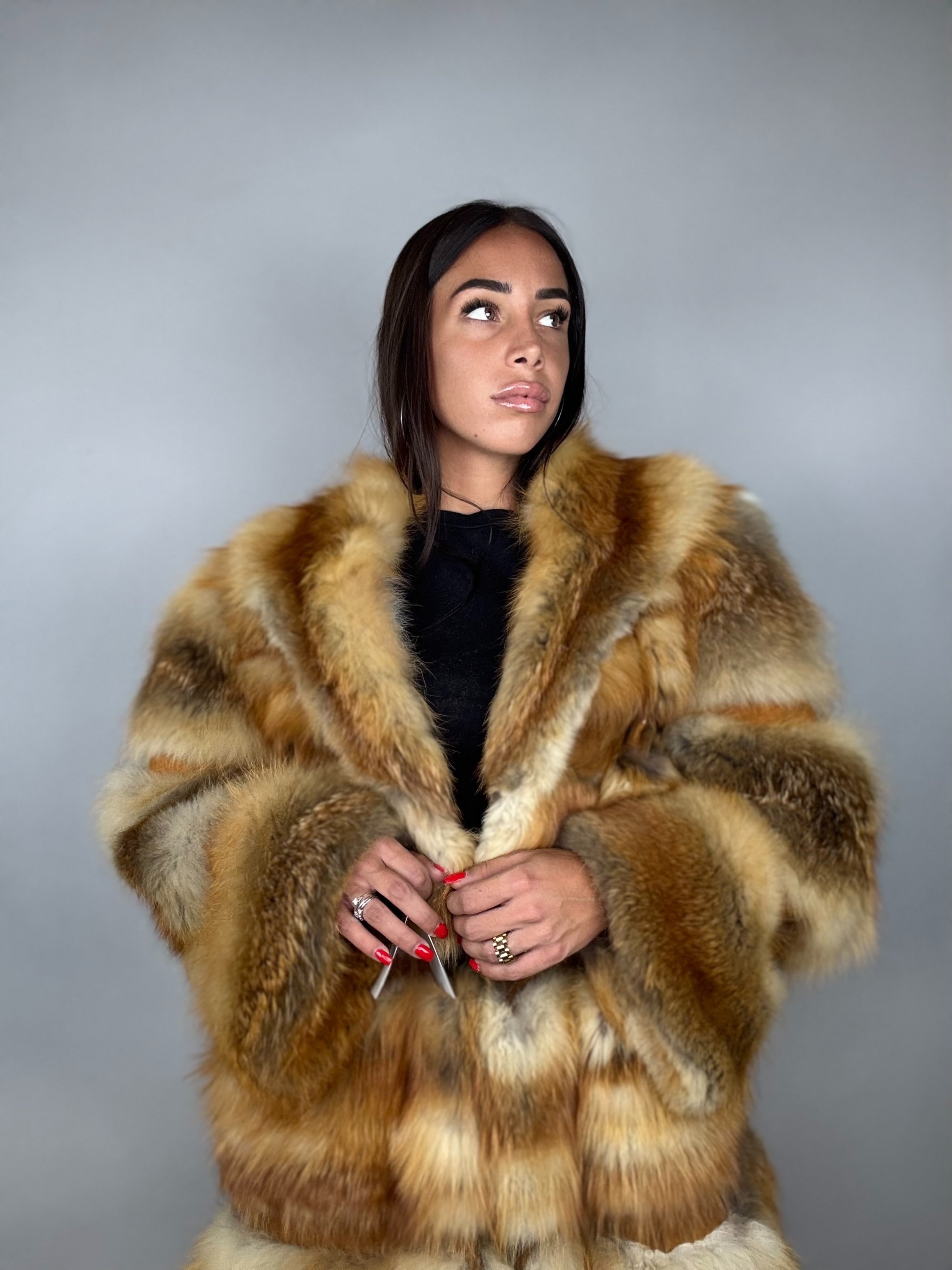 Giacca in volpe rossa