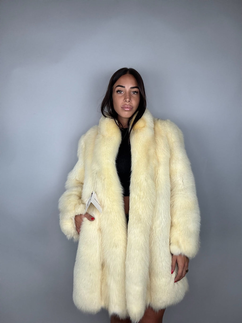 Giacca in volpe linciata