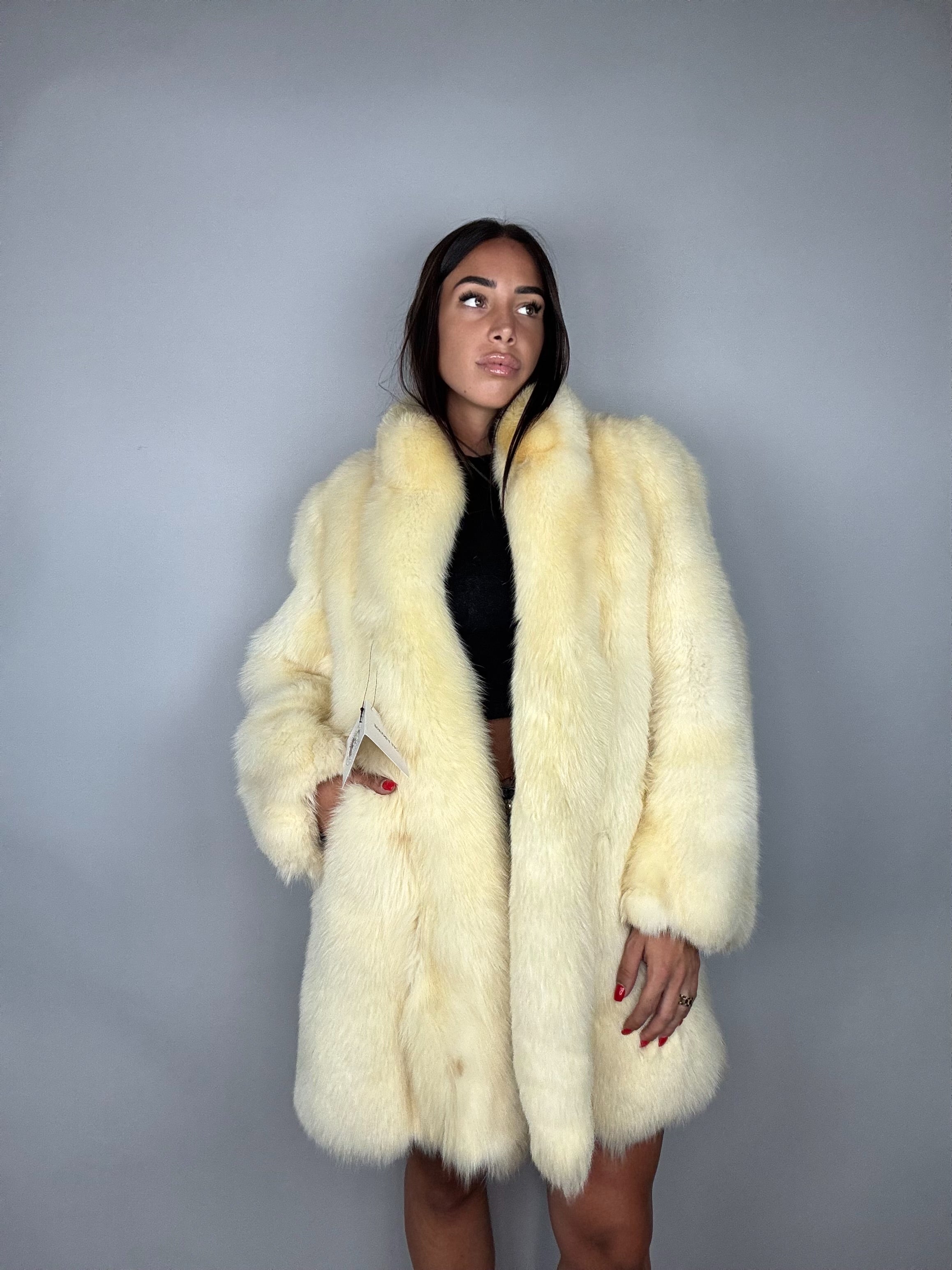 Giacca in volpe linciata