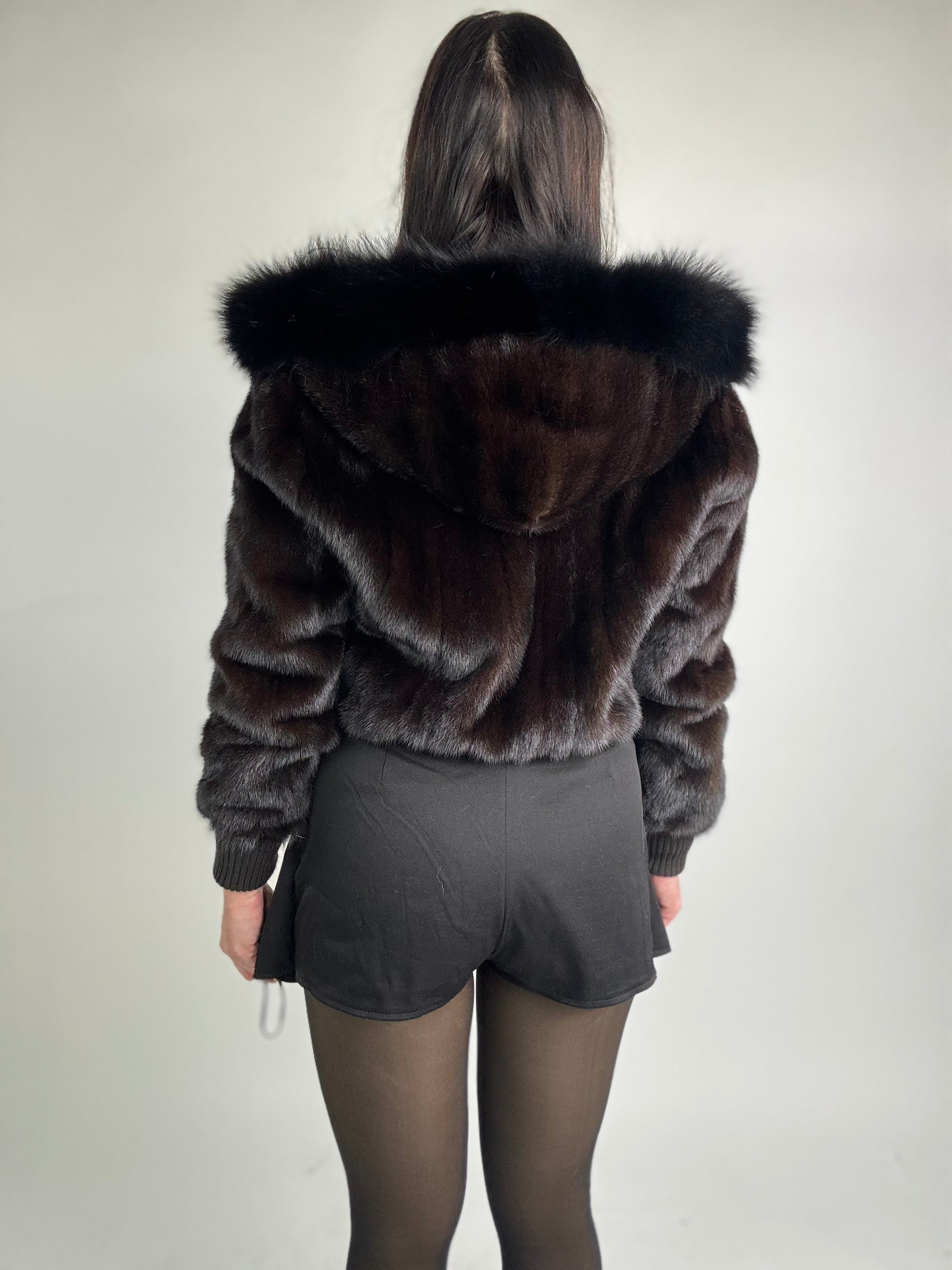 Mink Bomber Jacket