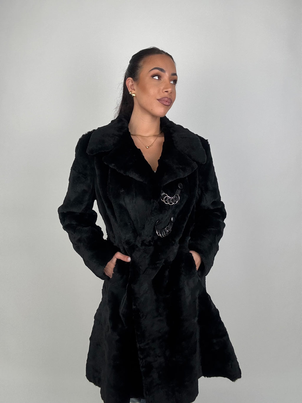 Cappotto in lapin N675