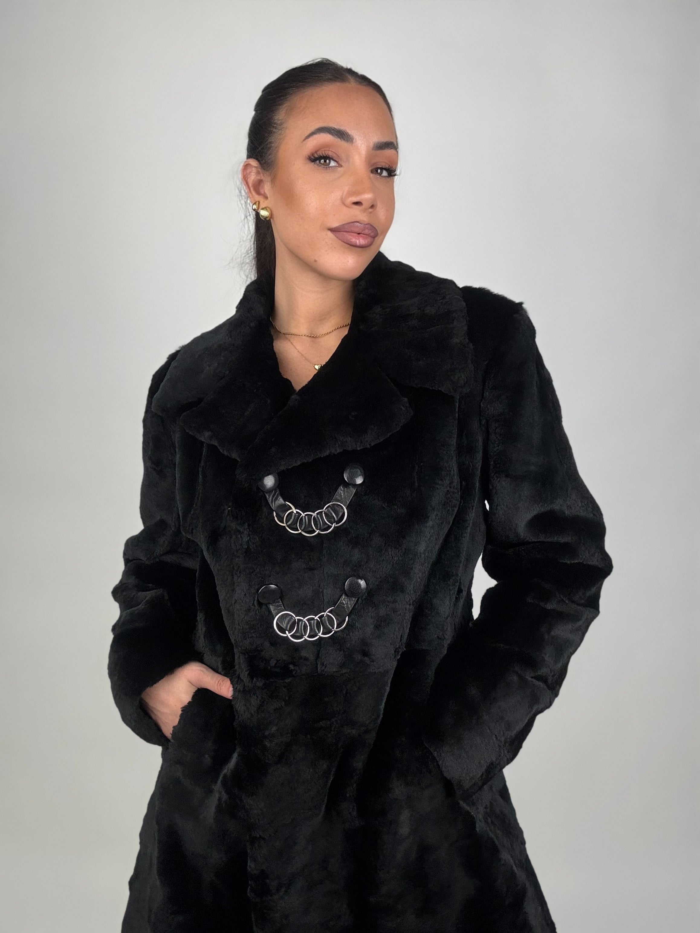 Cappotto in lapin N675