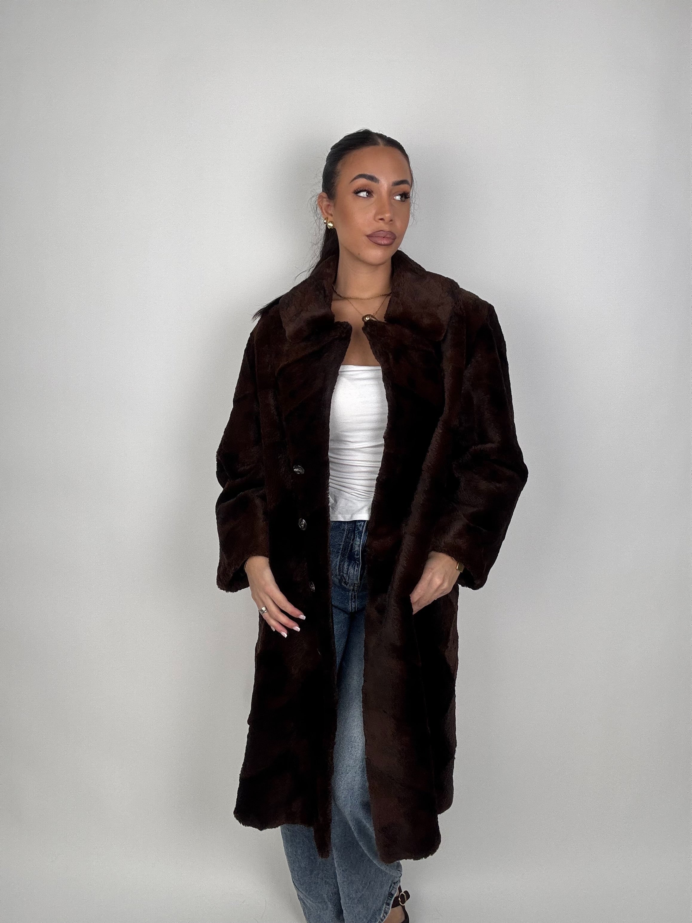 Cappotto in castoro rasato N679