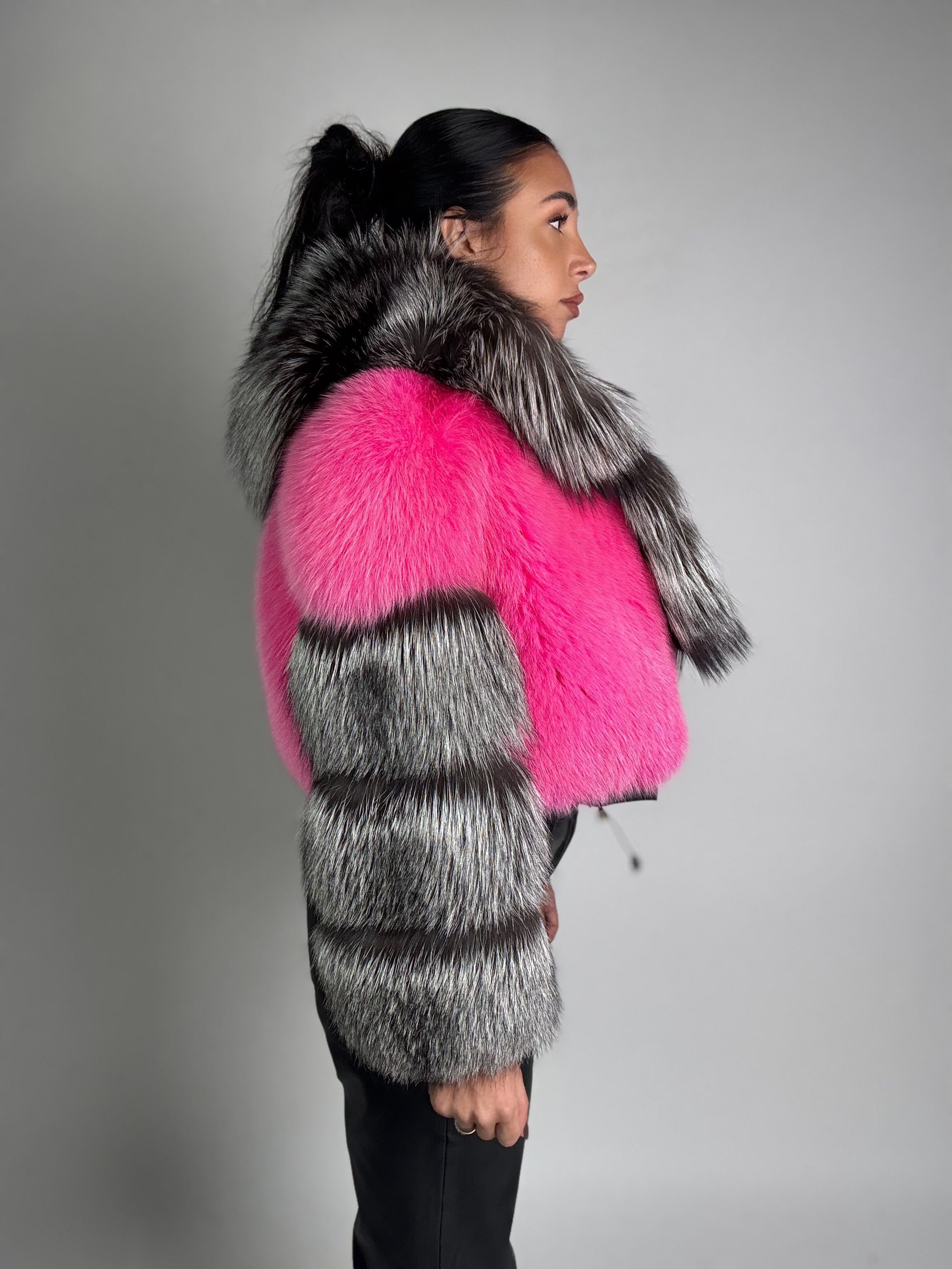 Bomber in volpe argentata Daisy