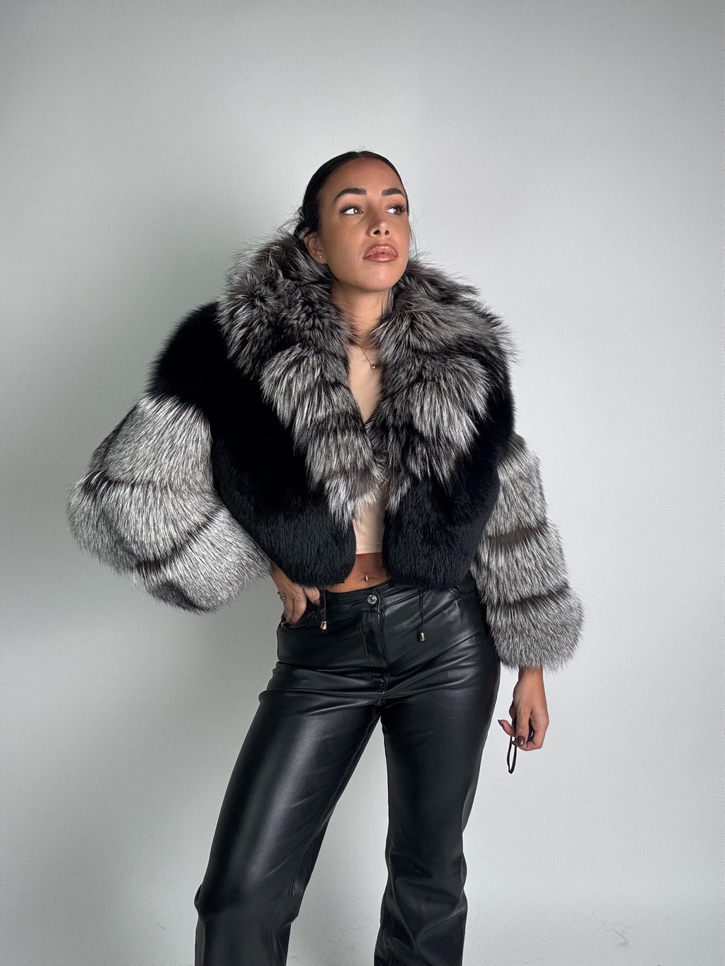 Bomber in volpe argentata Daisy