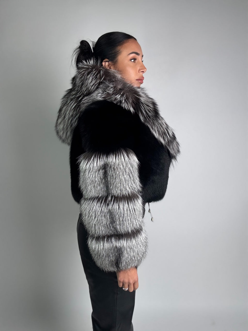 Bomber in volpe argentata Daisy