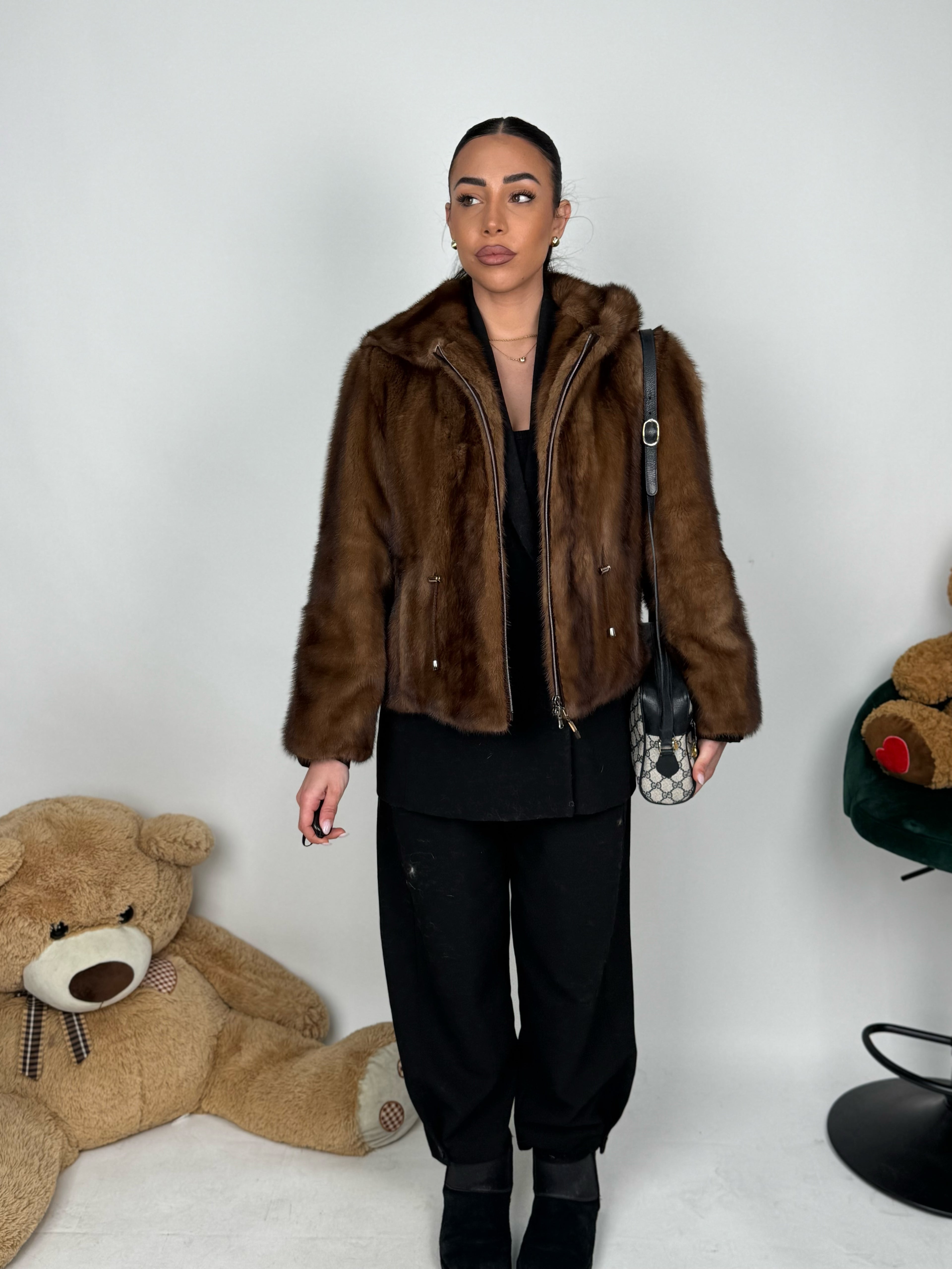 Mink Bomber Jacket