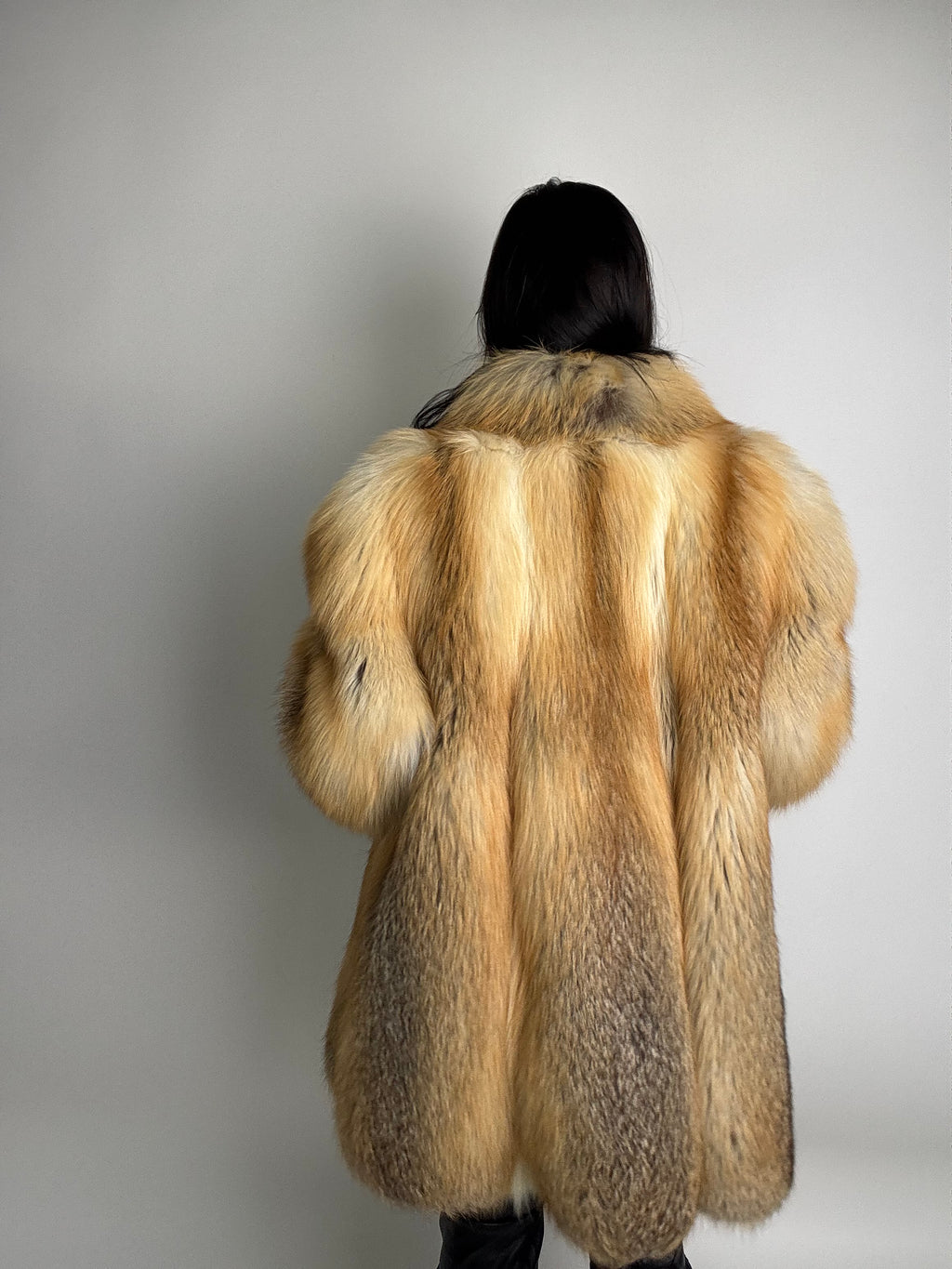 Giacca in volpe golden N954